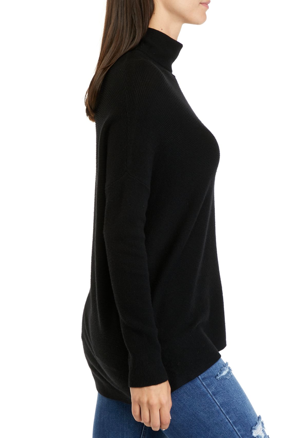 Womens Mock Neck Pullover Sweater