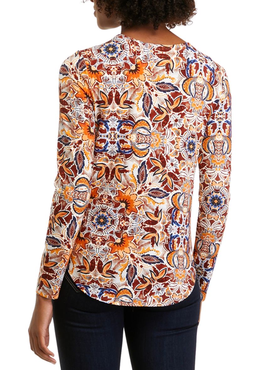 Womens Long Sleeve Printed T-Shirt 