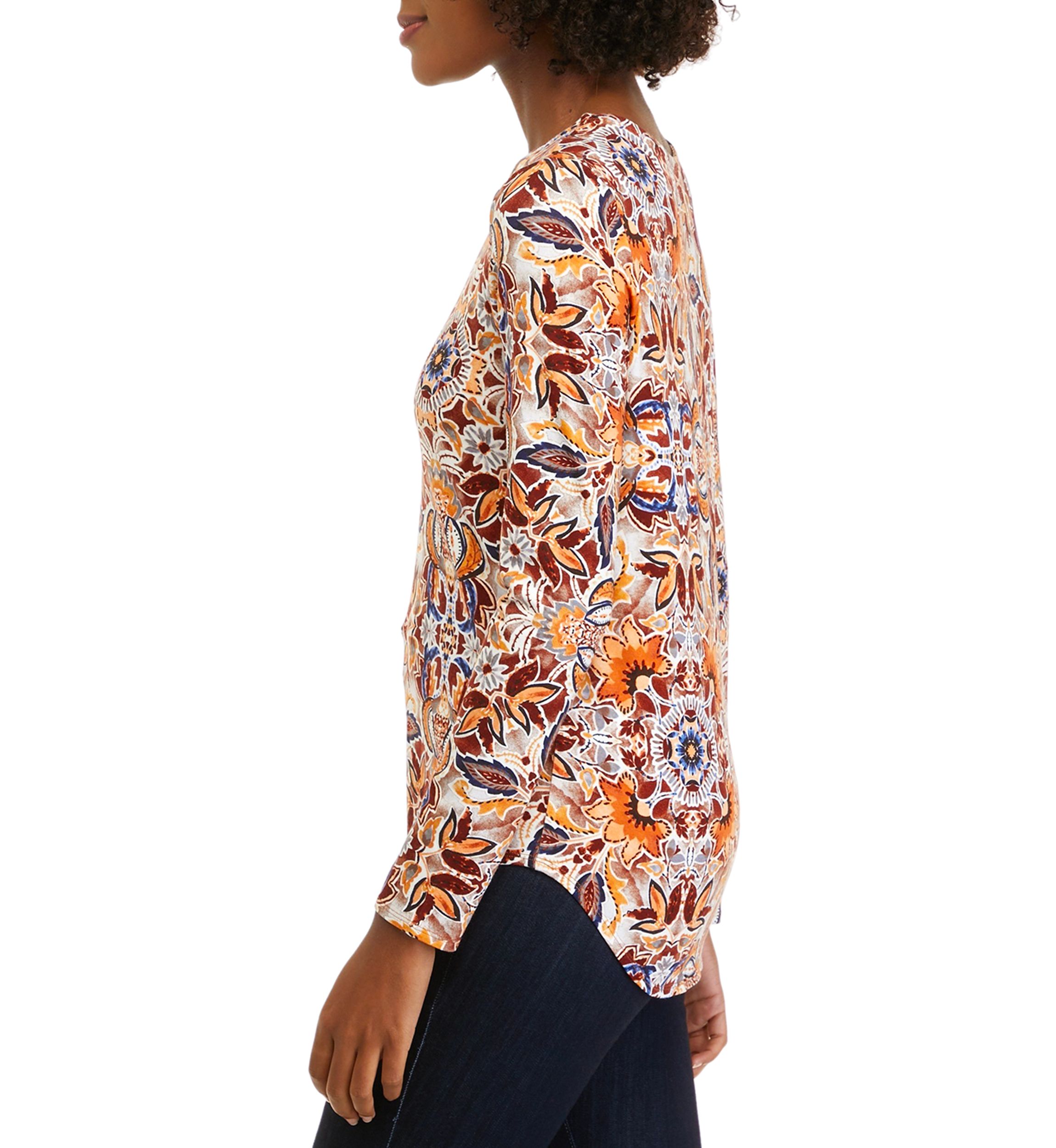 Womens Long Sleeve Printed T-Shirt 