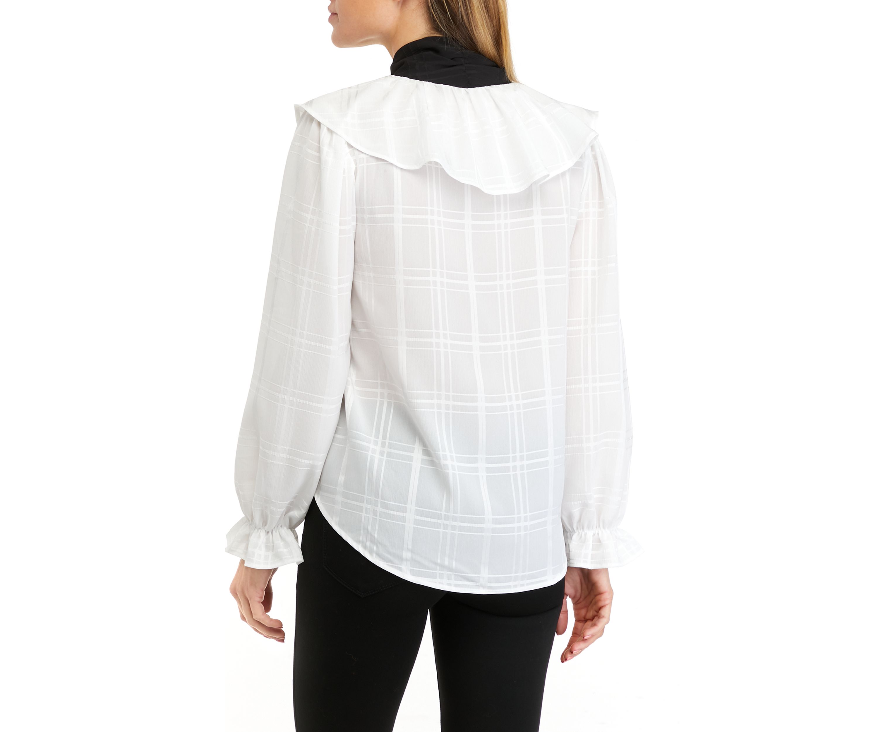 Womens Blouson Bow Blouse