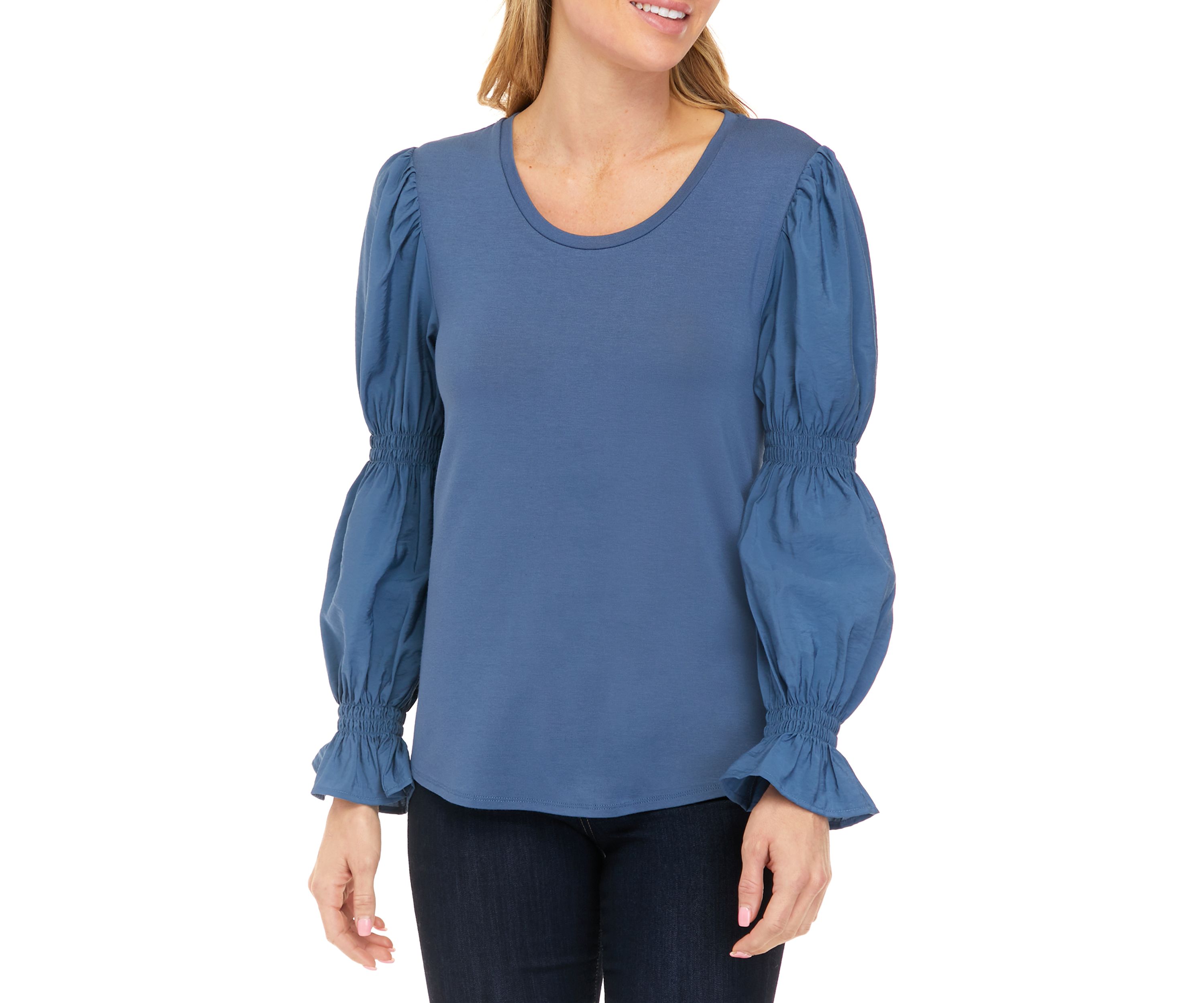 Womens Long Sleeve Knit Top 