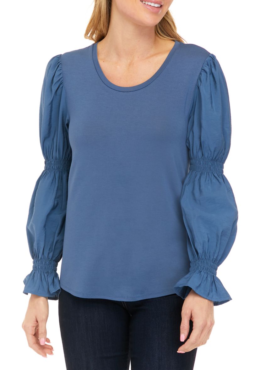 Womens Long Sleeve Knit Top 