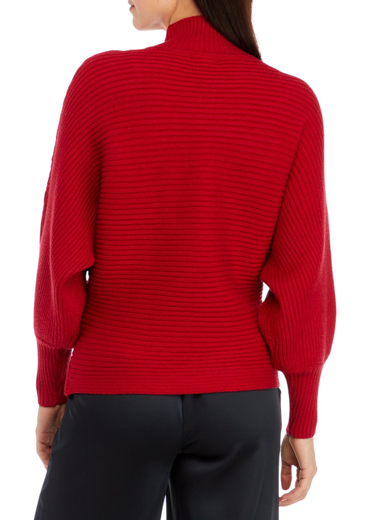 Womens High Mock Neck Knit Sweater