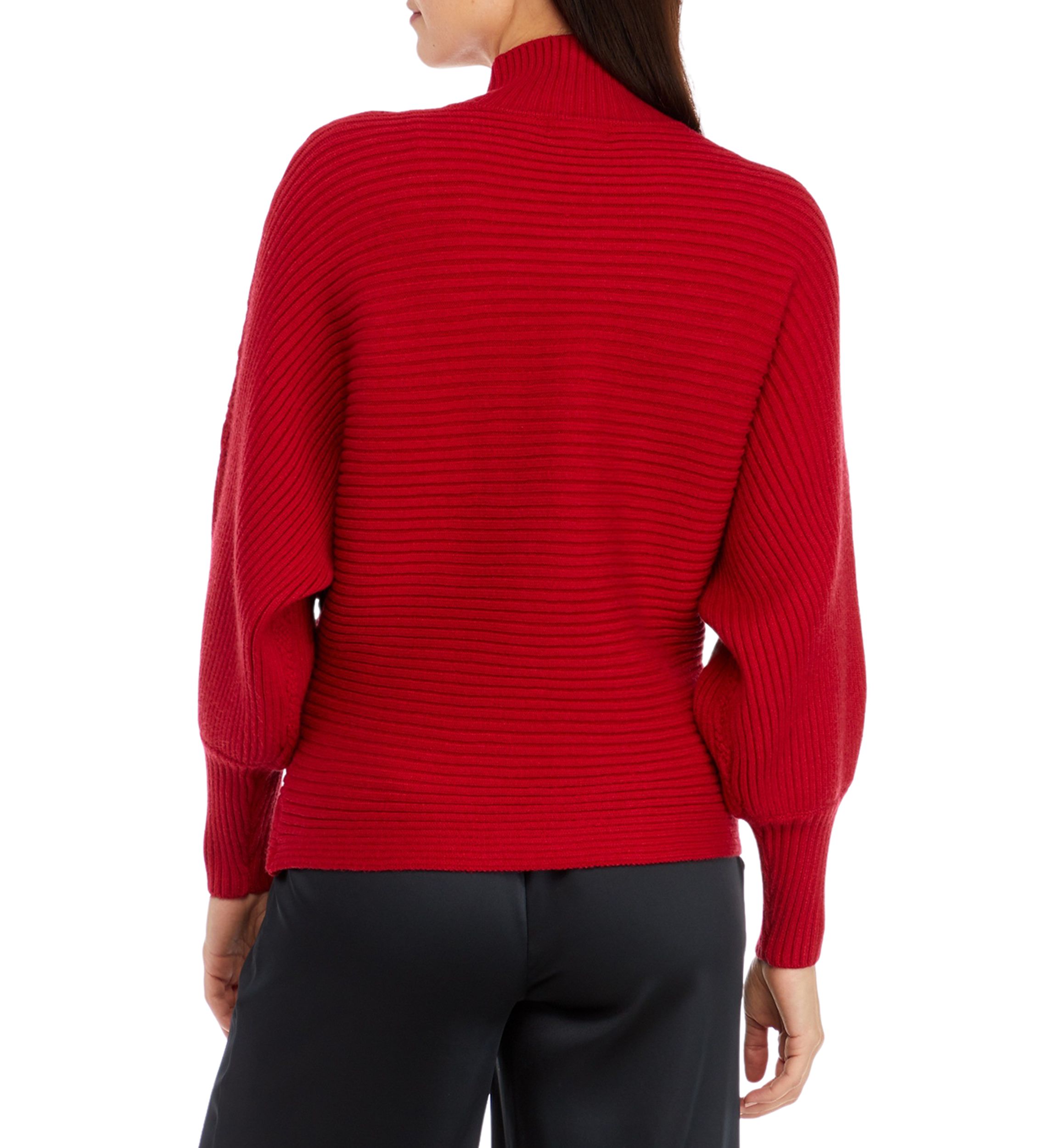 Womens High Mock Neck Knit Sweater