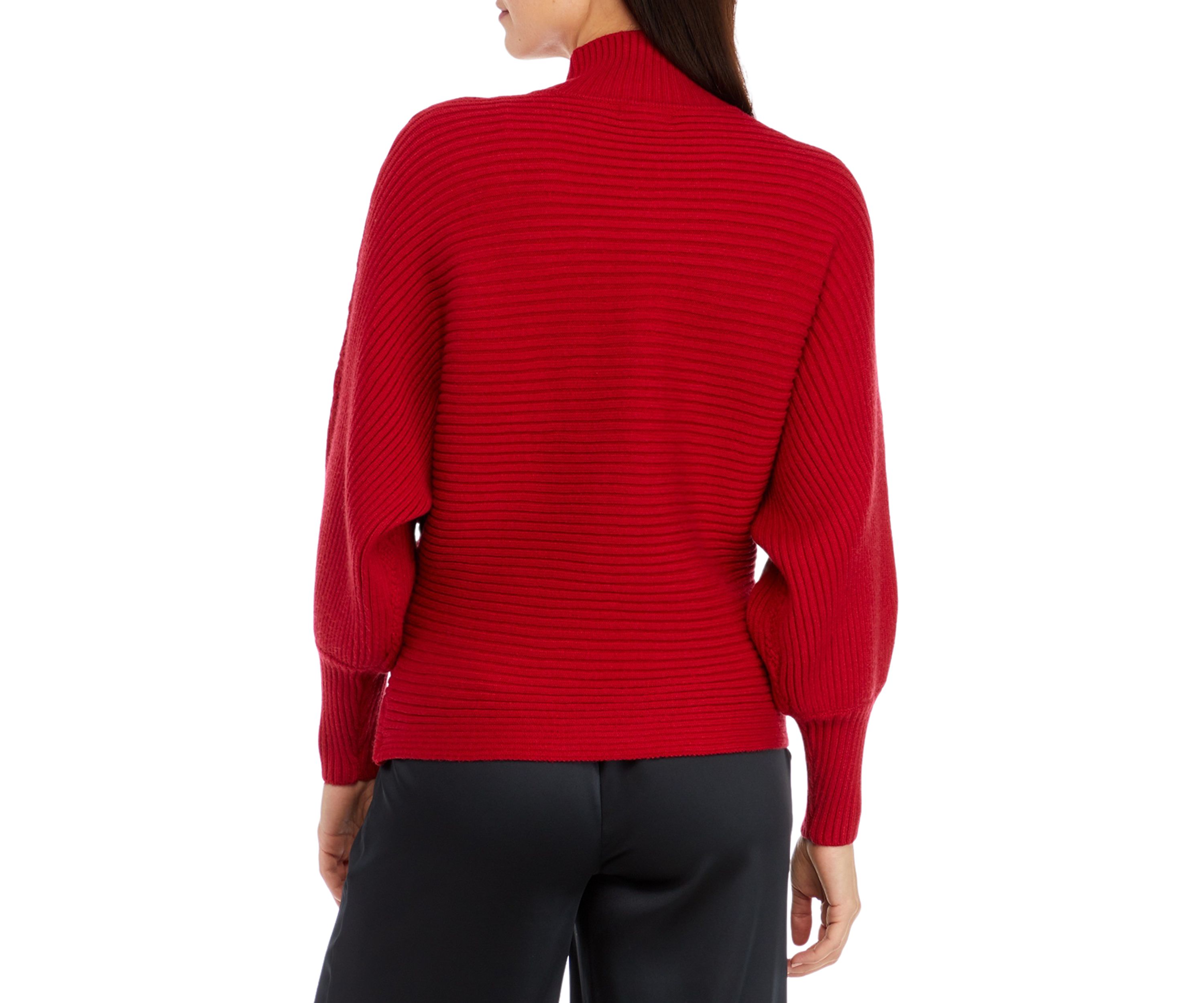 Womens High Mock Neck Knit Sweater