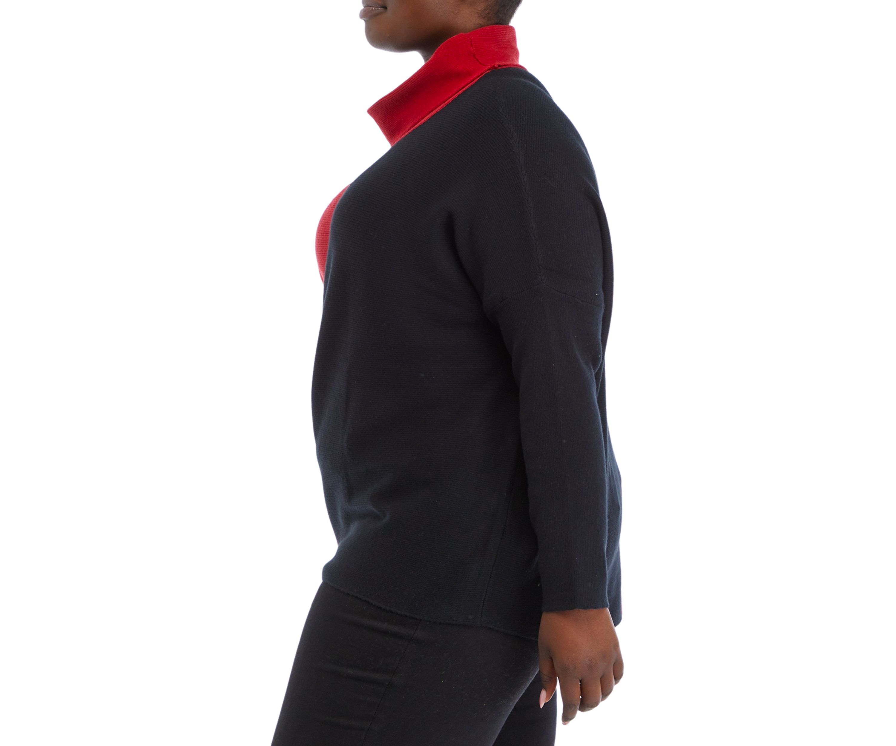 Plus Size Color Blocked Sweater