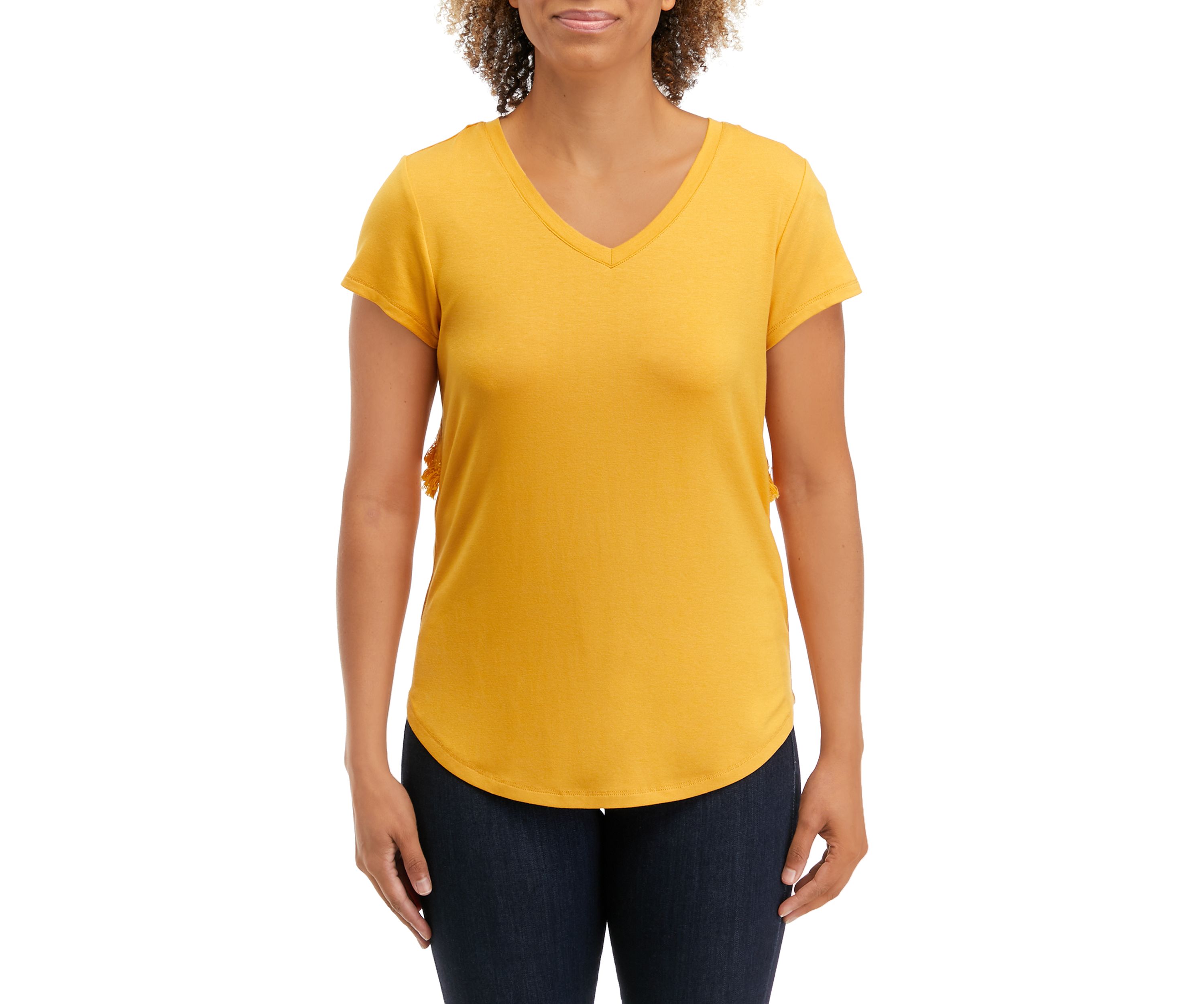 Womens Short Cap Sleeve Open Back Top