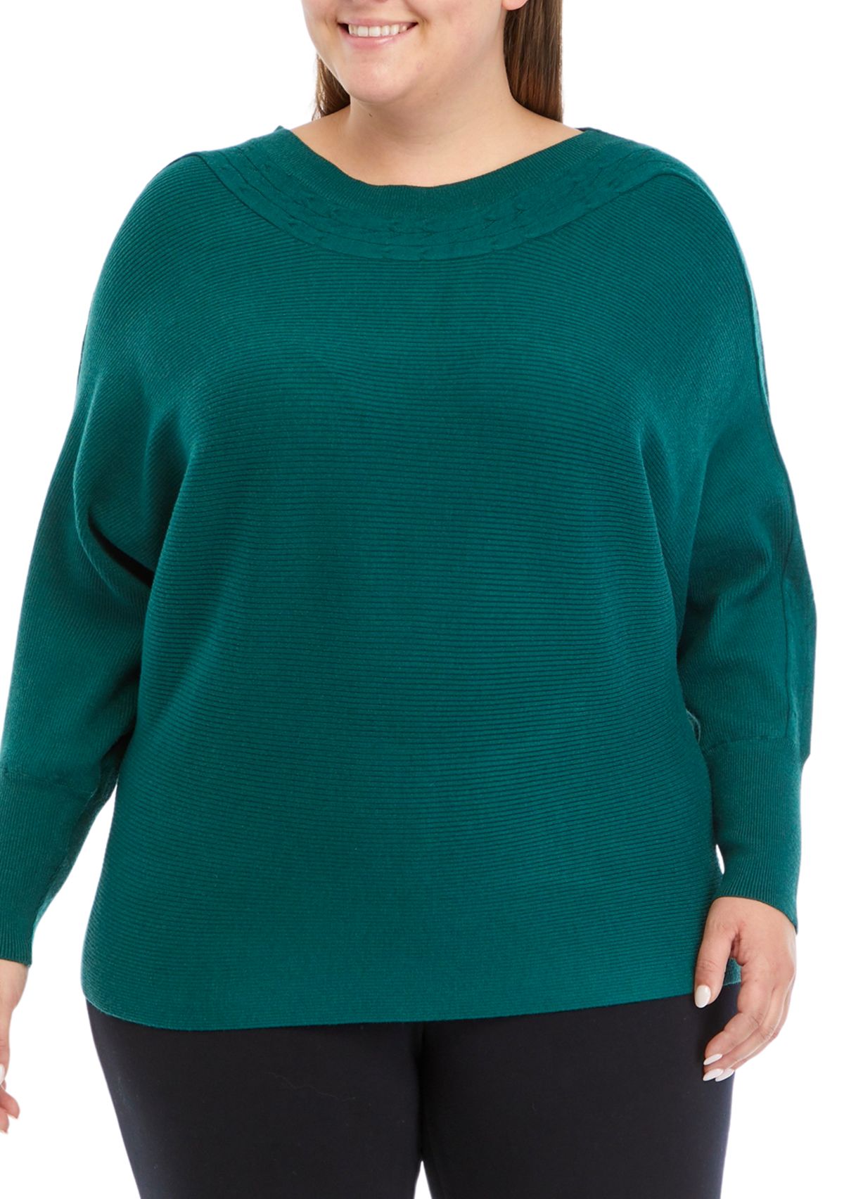 Plus Size Cable Knit Sweater