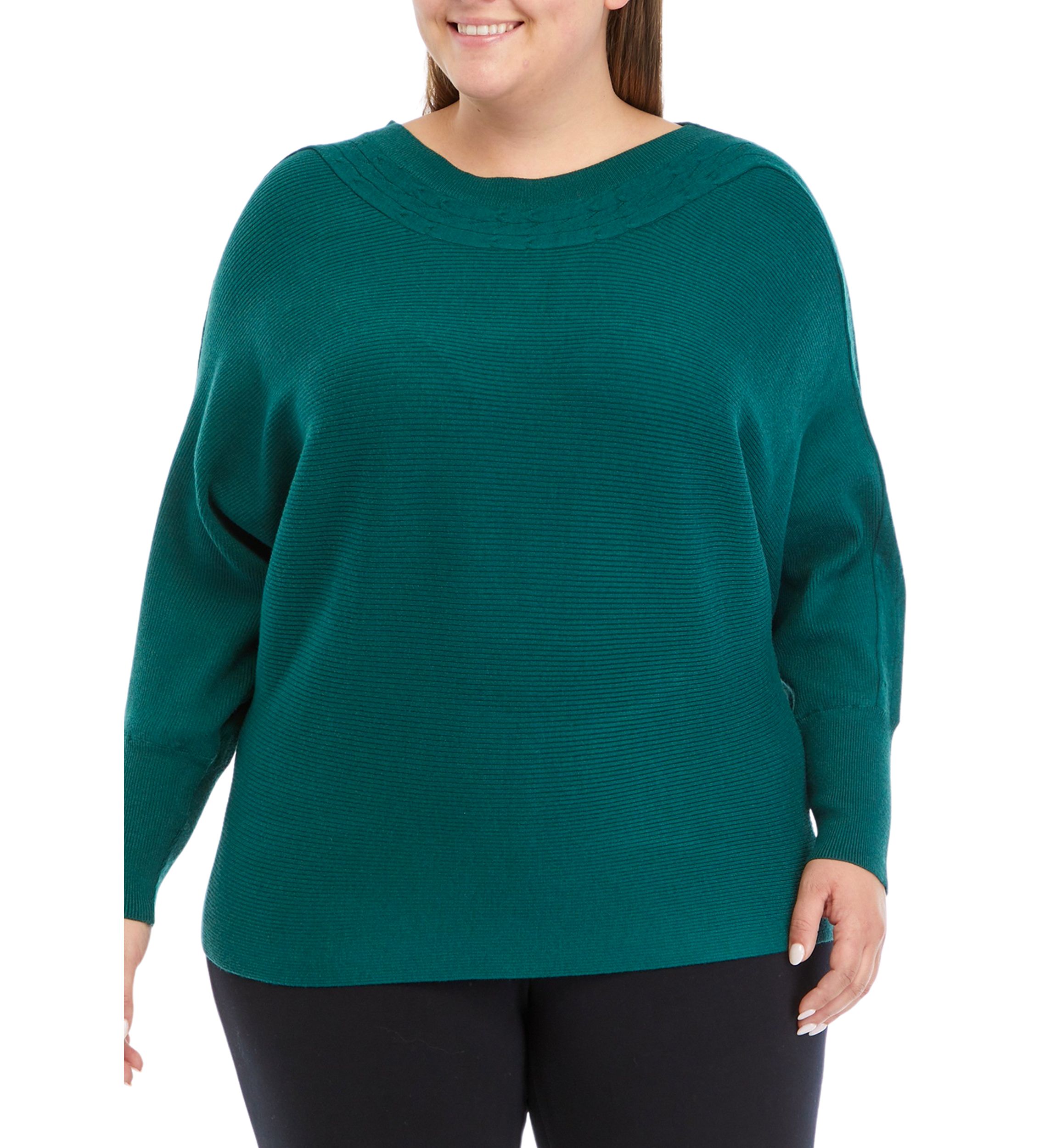 Plus Size Cable Knit Sweater