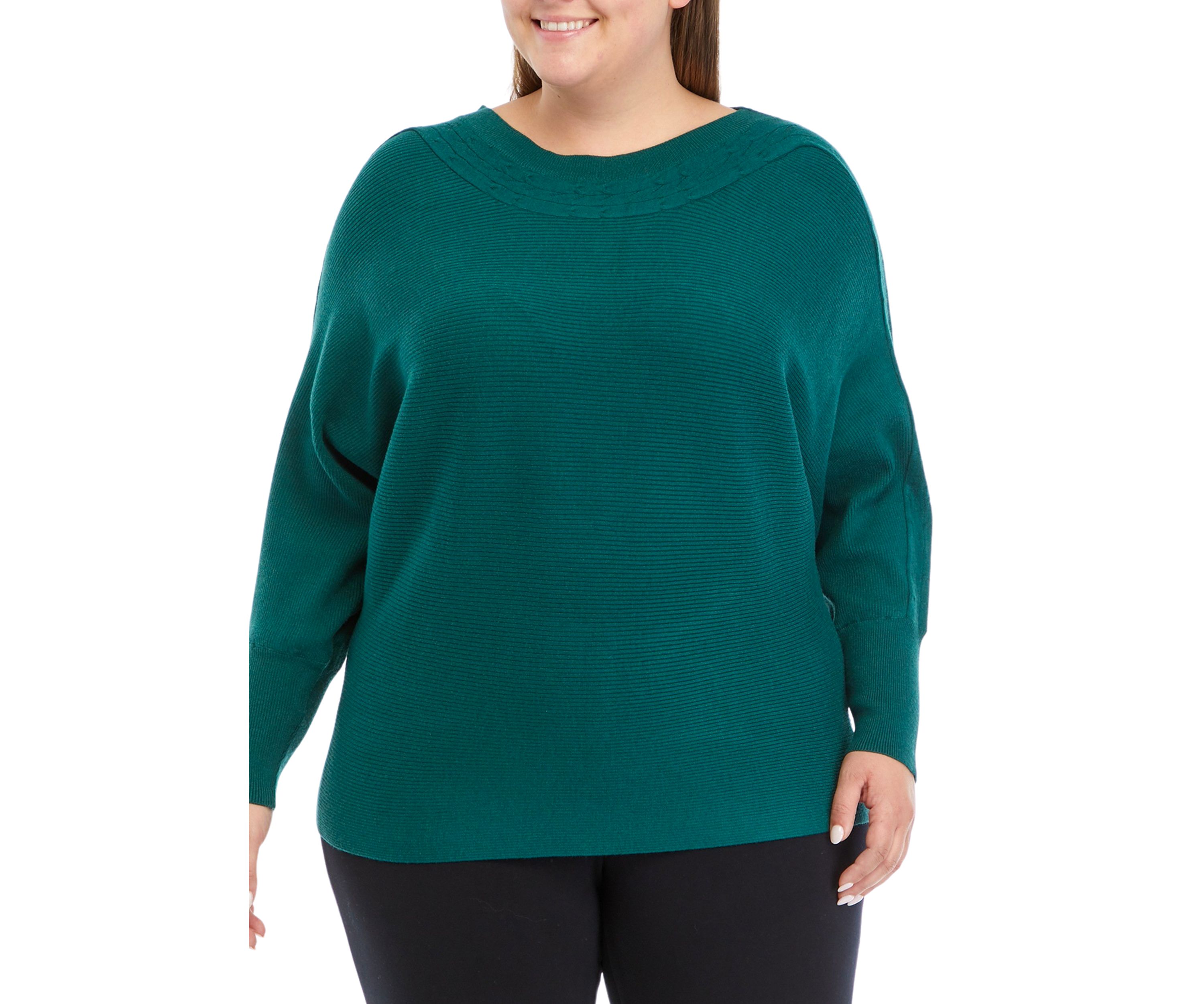 Plus Size Cable Knit Sweater