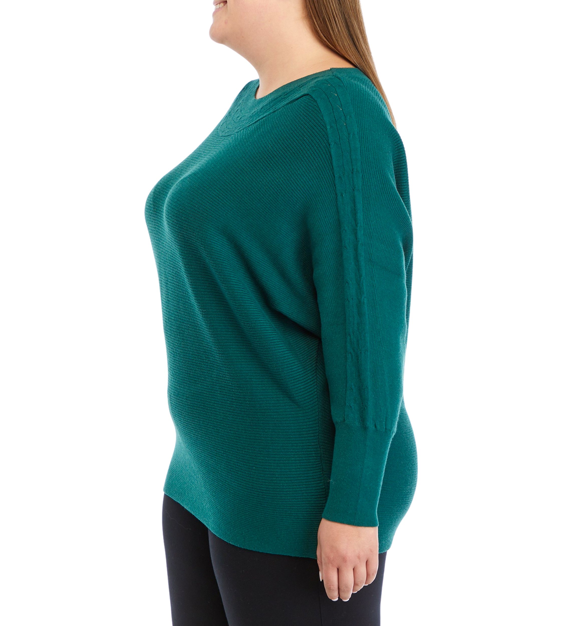 Plus Size Cable Knit Sweater