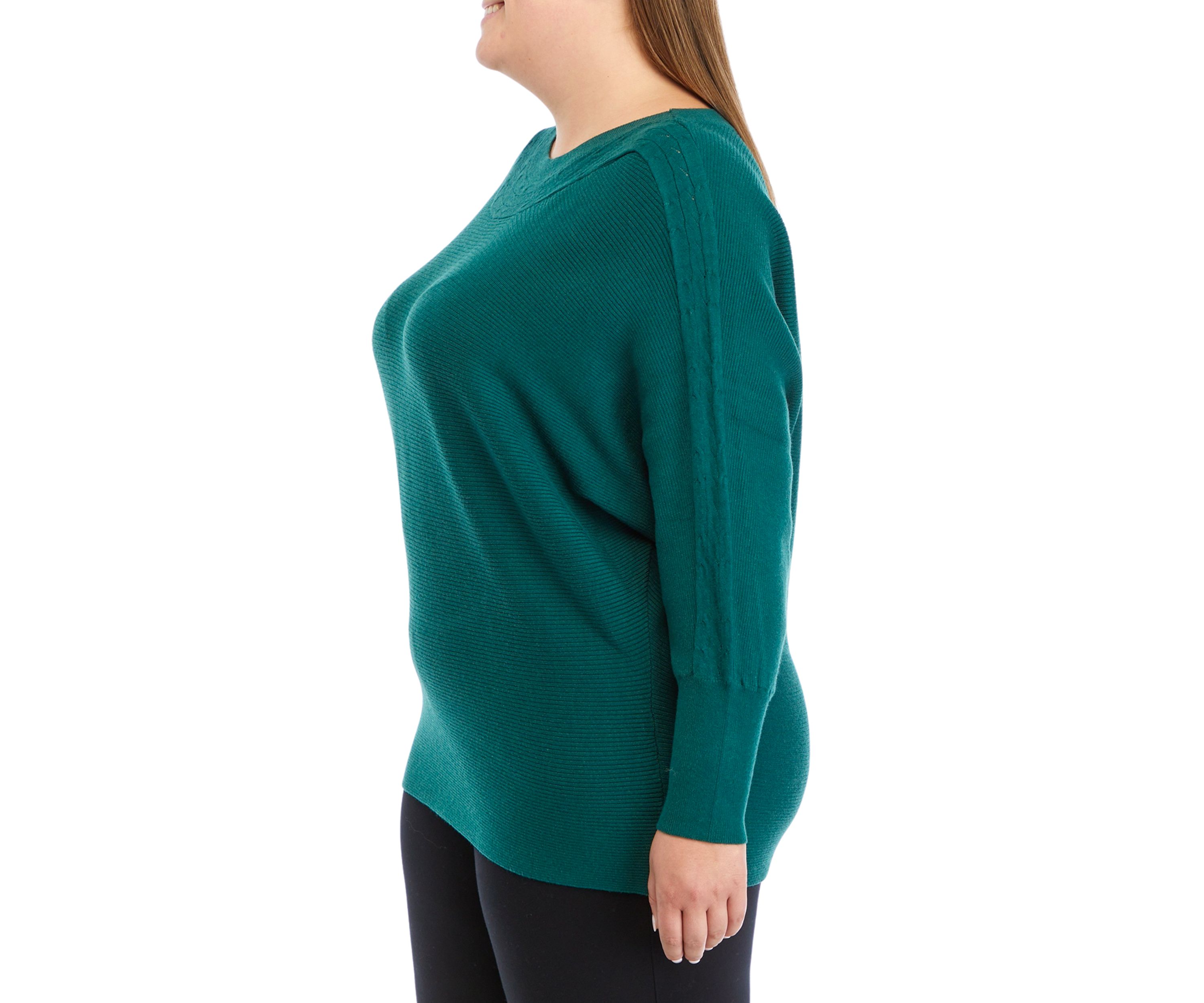 Plus Size Cable Knit Sweater