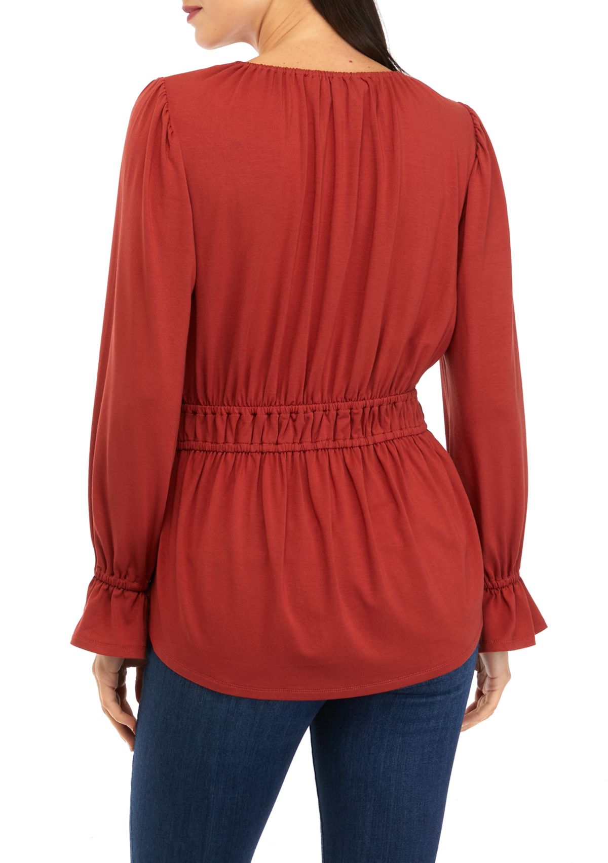 Womens Keyhole Front Blouse