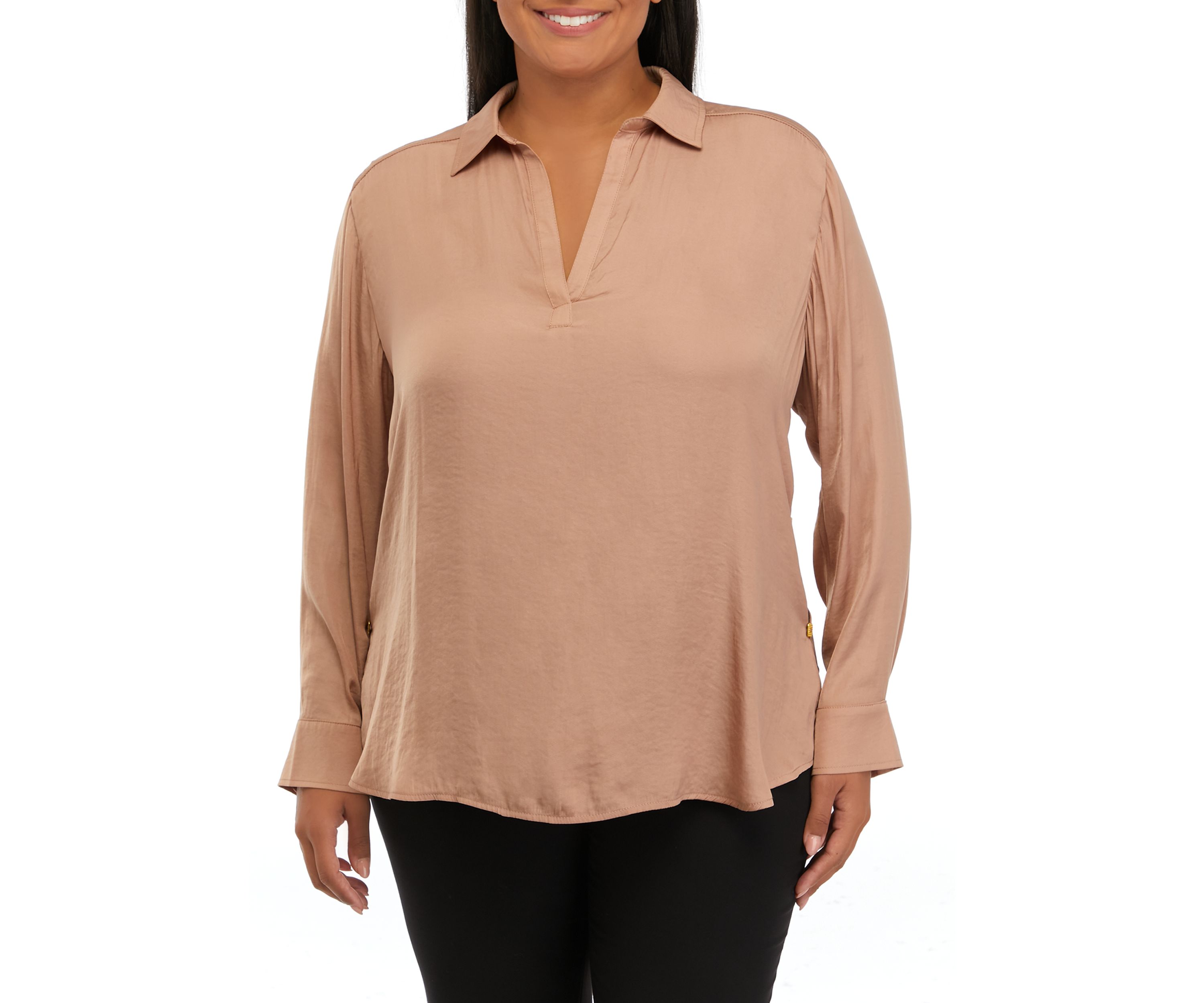 Plus Size High Low Tunic Shirt 