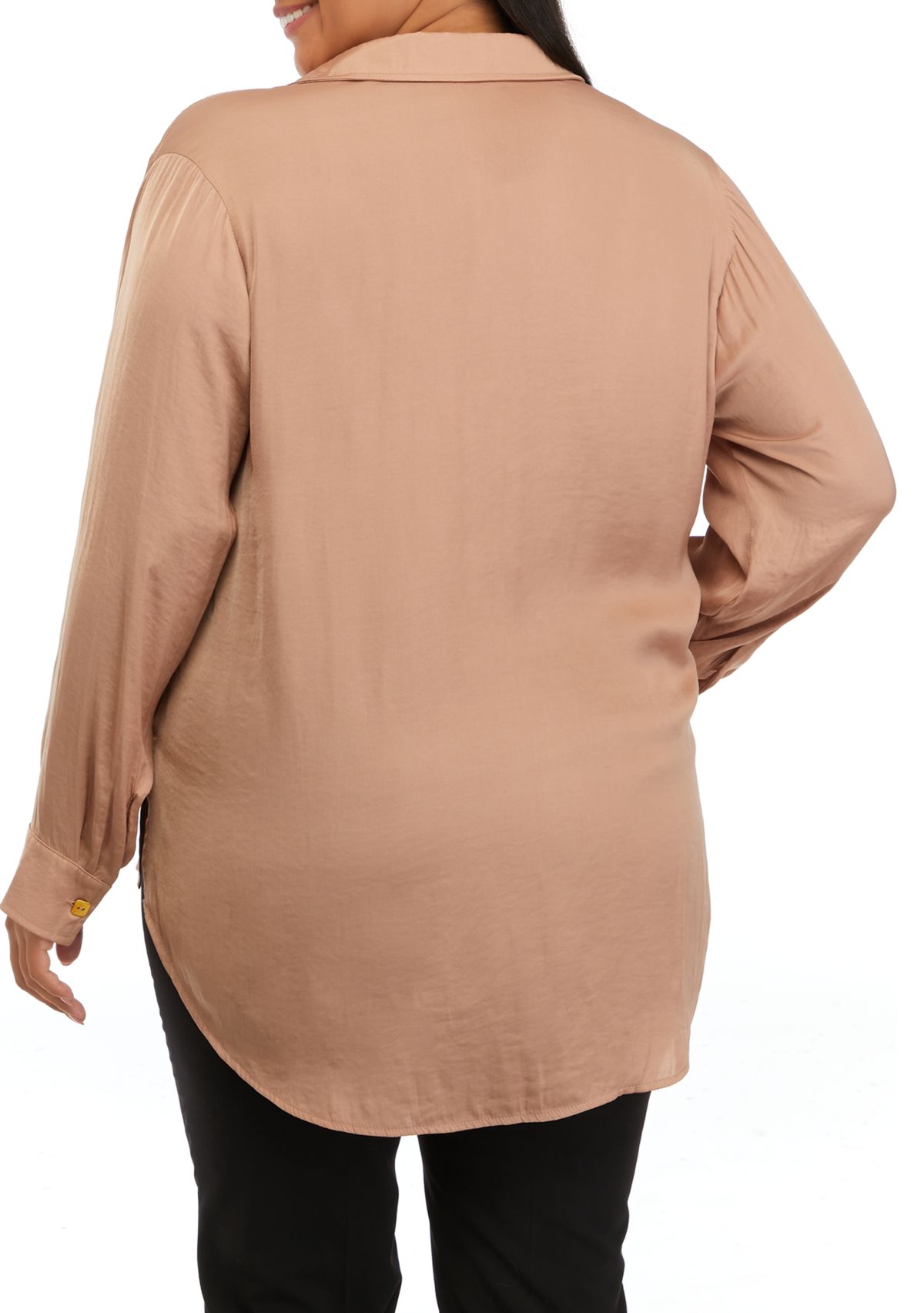 Plus Size High Low Tunic Shirt 