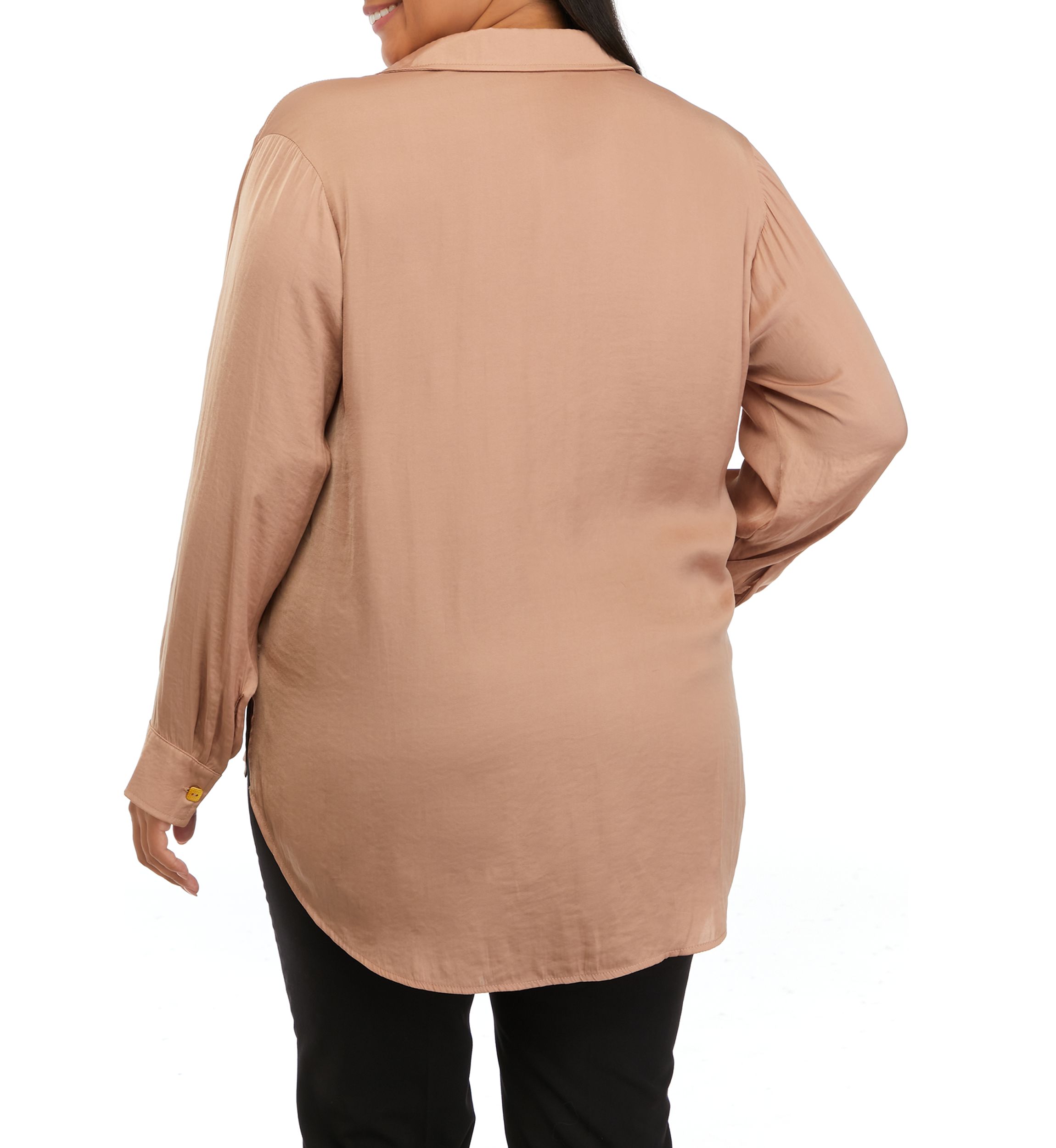 Plus Size High Low Tunic Shirt 