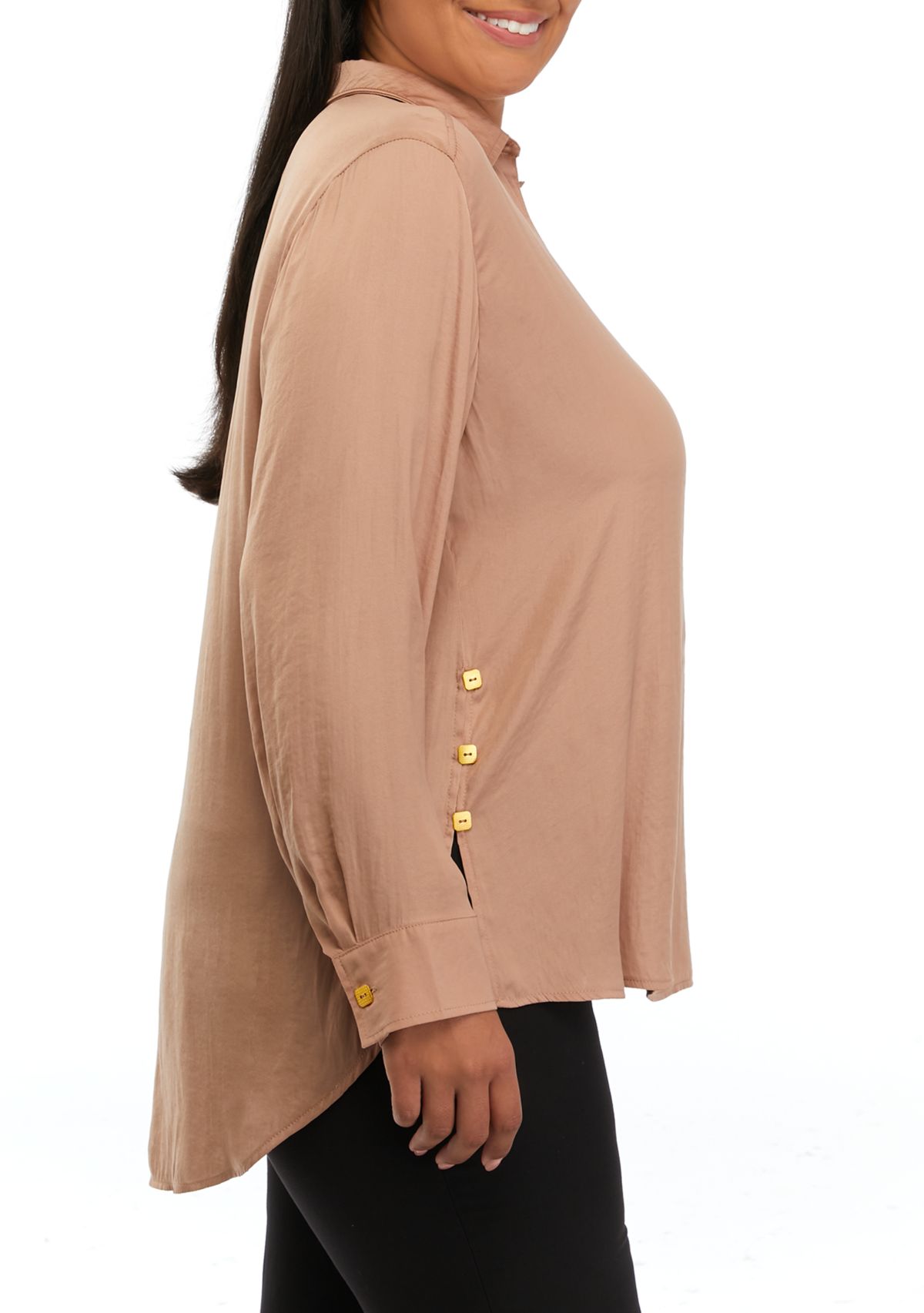 Plus Size High Low Tunic Shirt 