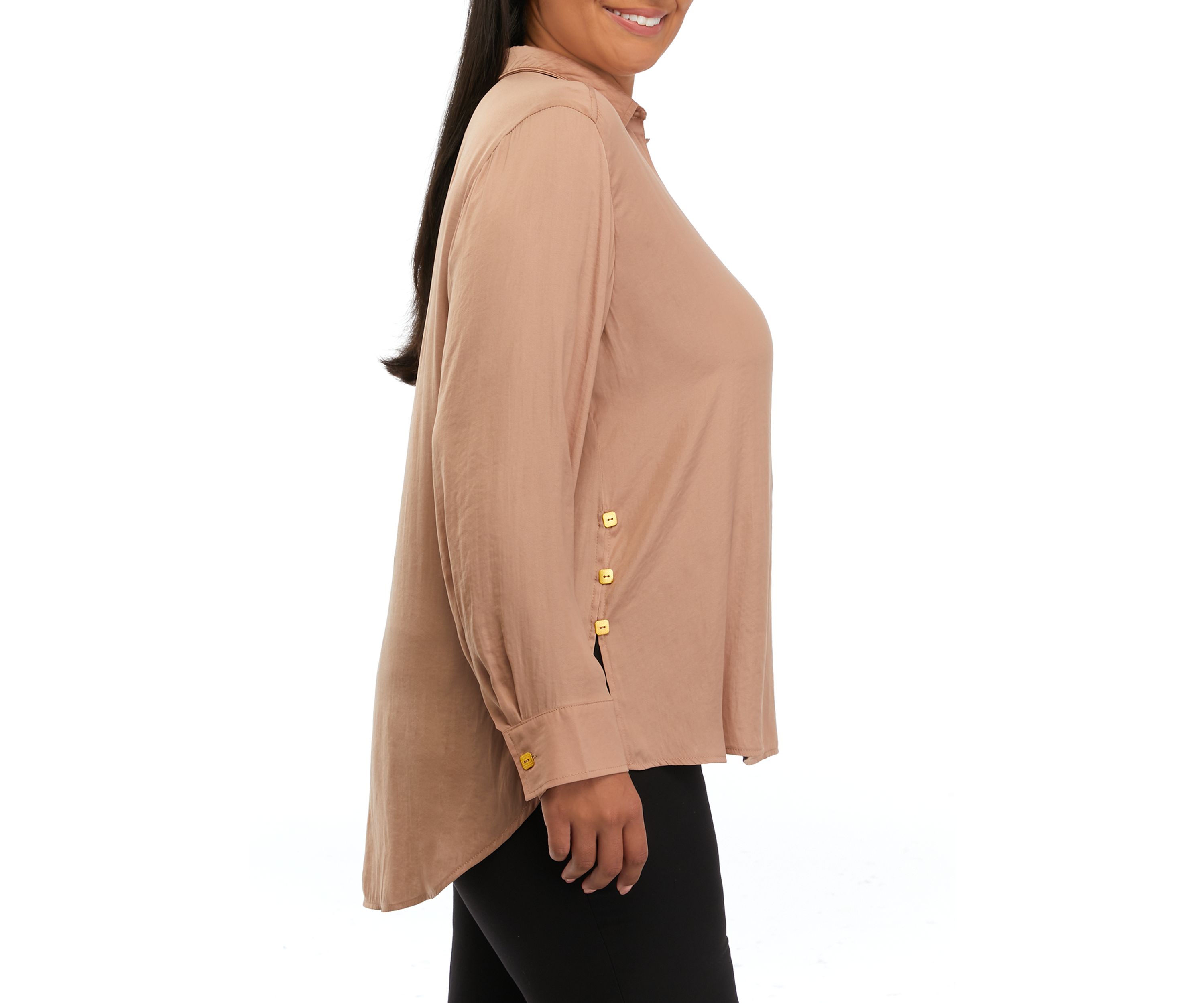 Plus Size High Low Tunic Shirt 