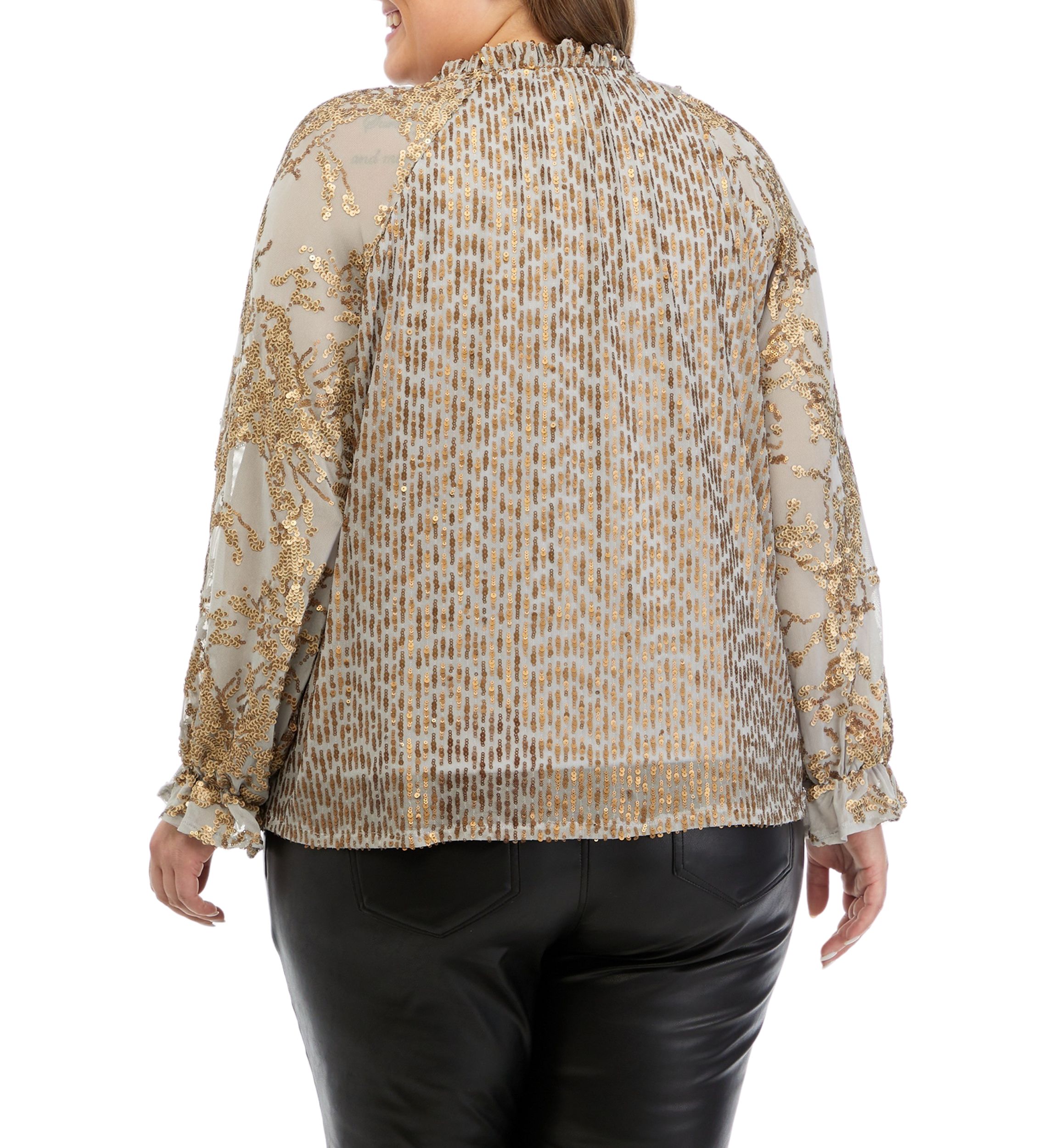 Plus Size V-Neck Blouse