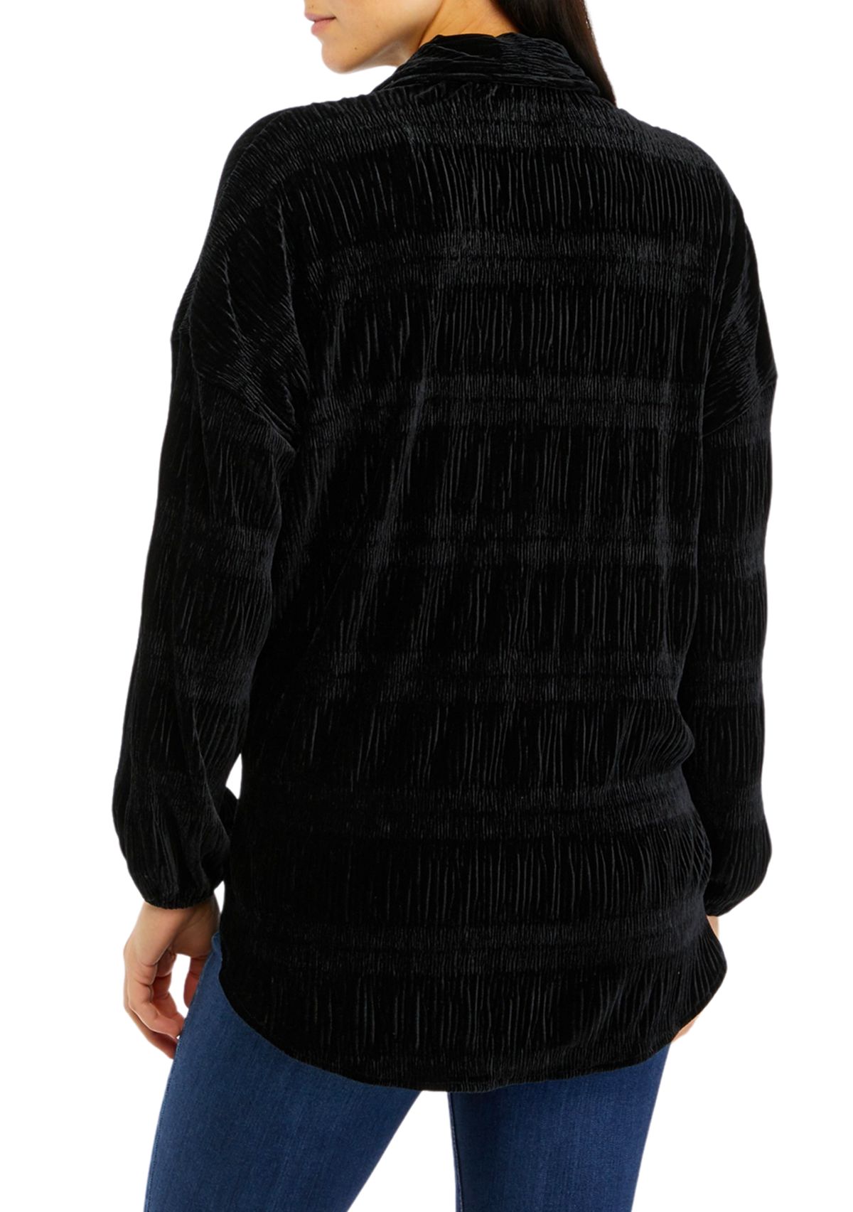 Womens Collar Button Front Shirt