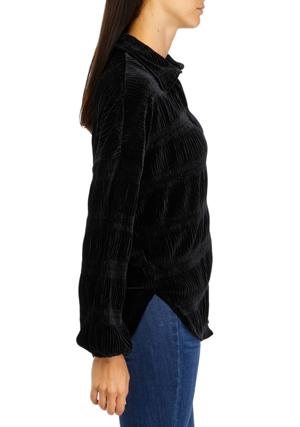 Womens Collar Button Front Shirt