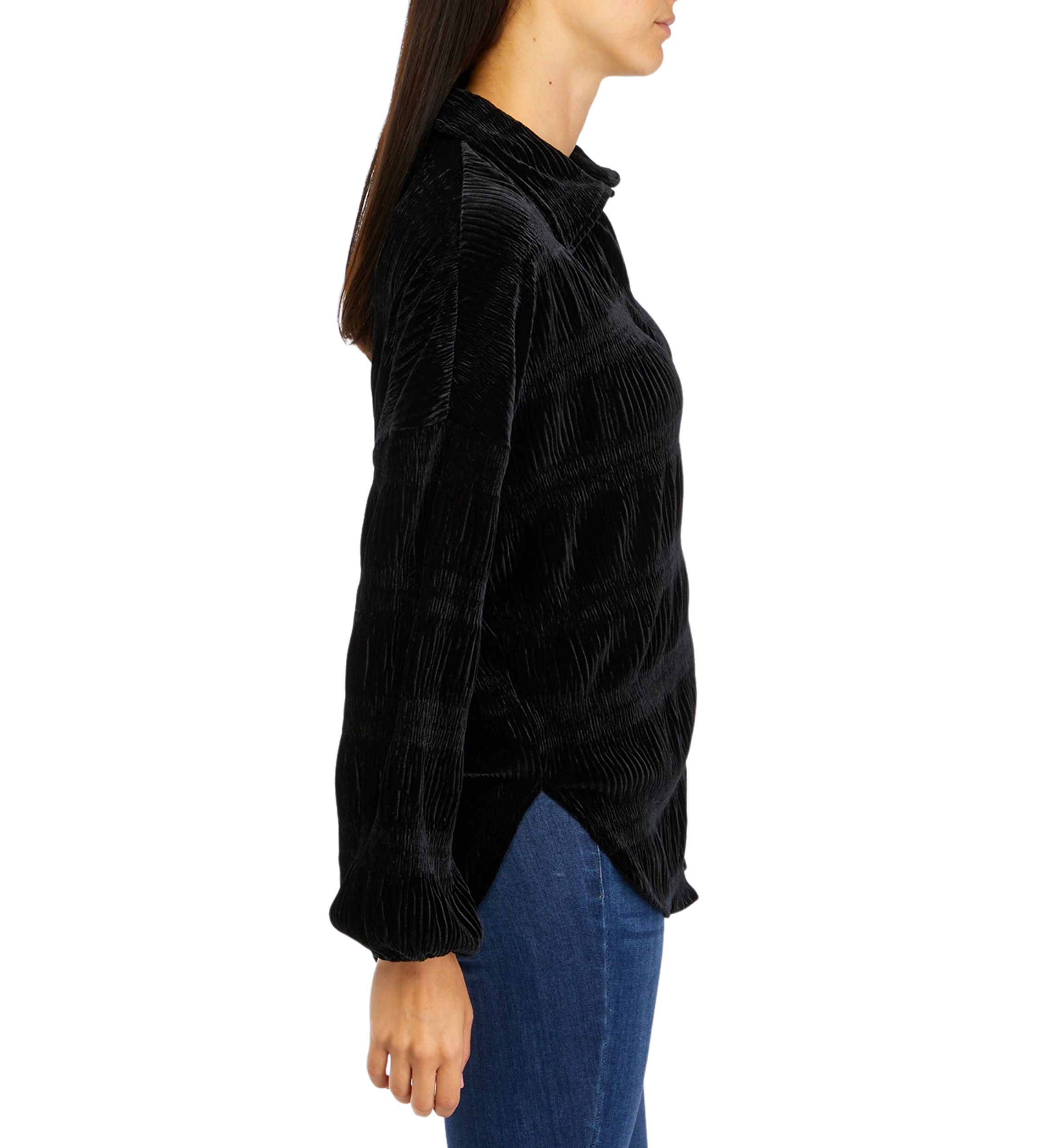 Womens Collar Button Front Shirt