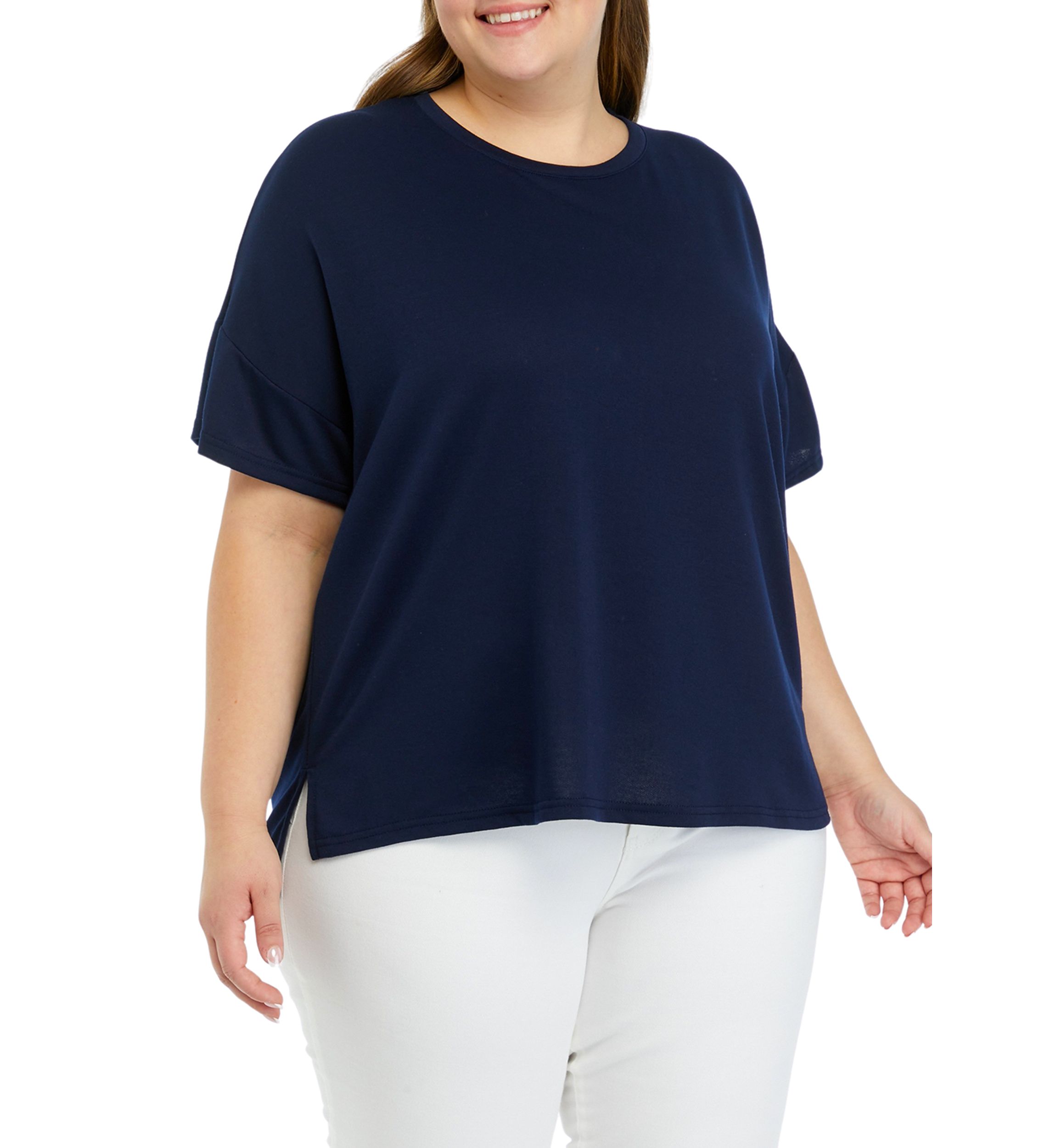 Plus Size Solid T-Shirt