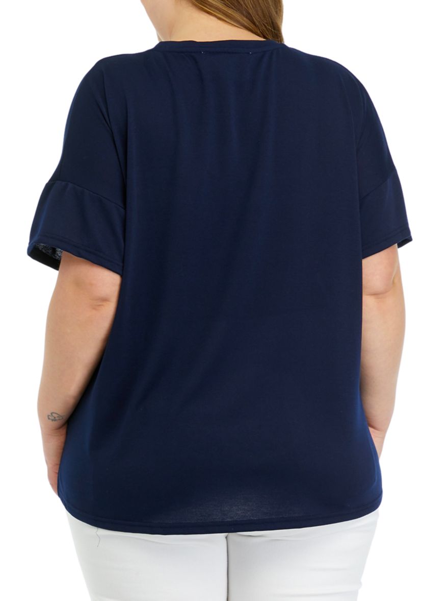 Plus Size Solid T-Shirt