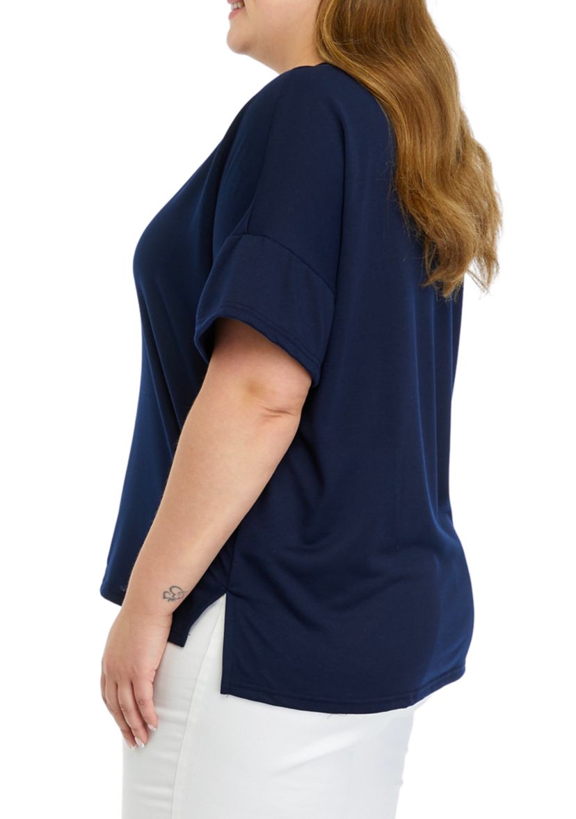 Plus Size Solid T-Shirt