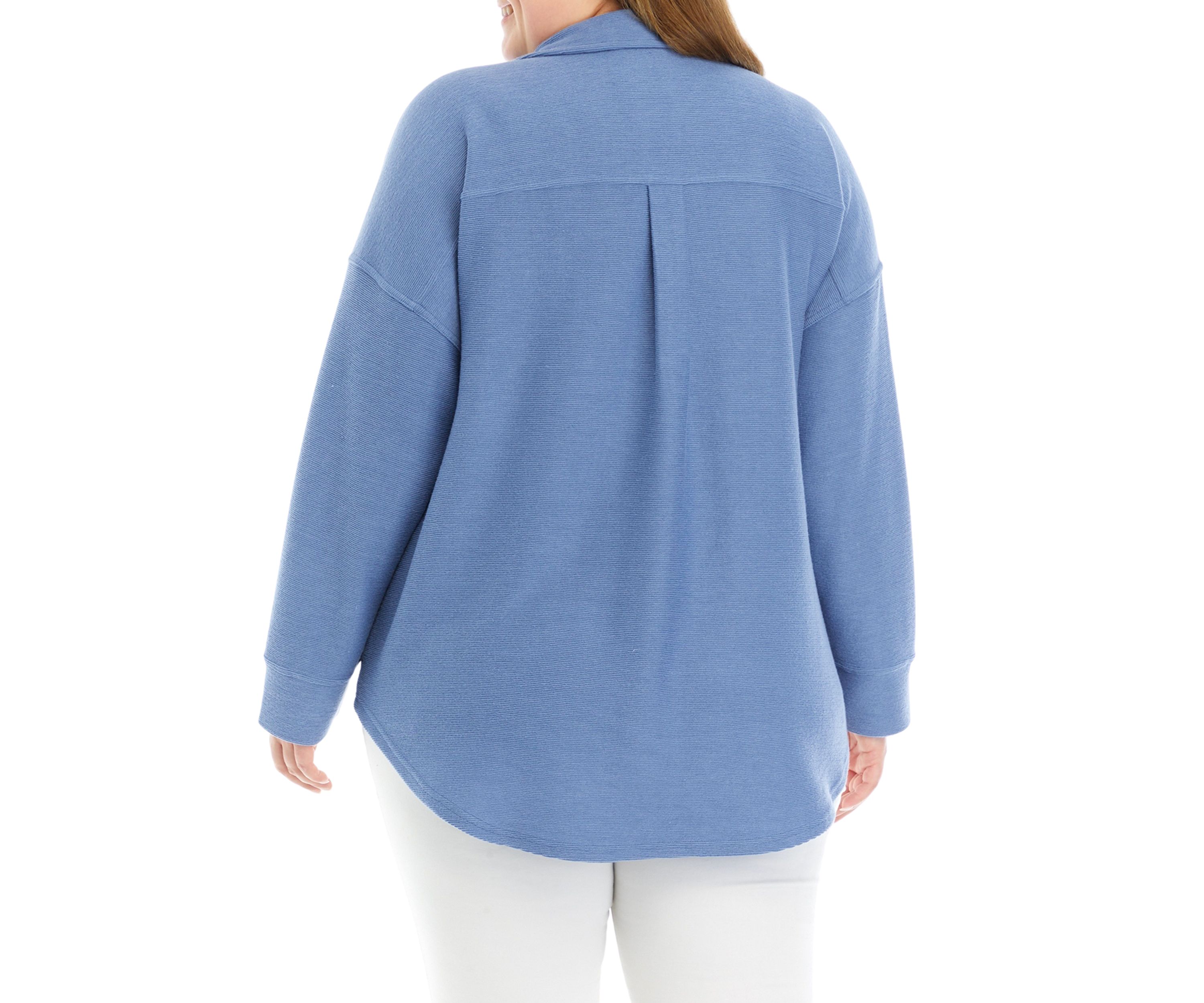 Plus Size Nikki Knit Button Down Top