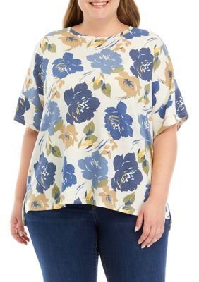 Cupio Women's Plus Size Printed T-Shirt, 3X