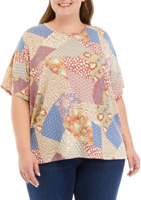 Cupio Women's Plus Size Printed T-Shirt, 3X