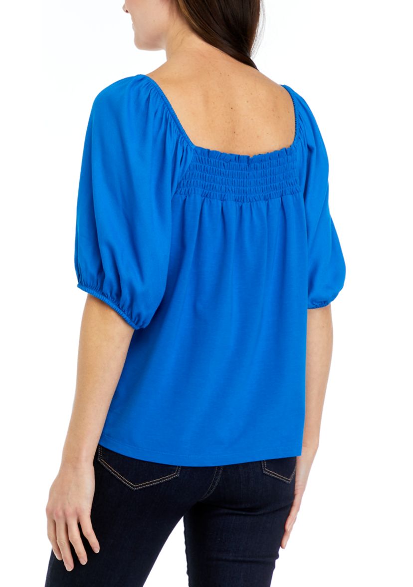 Womens Puff Sleeve Top