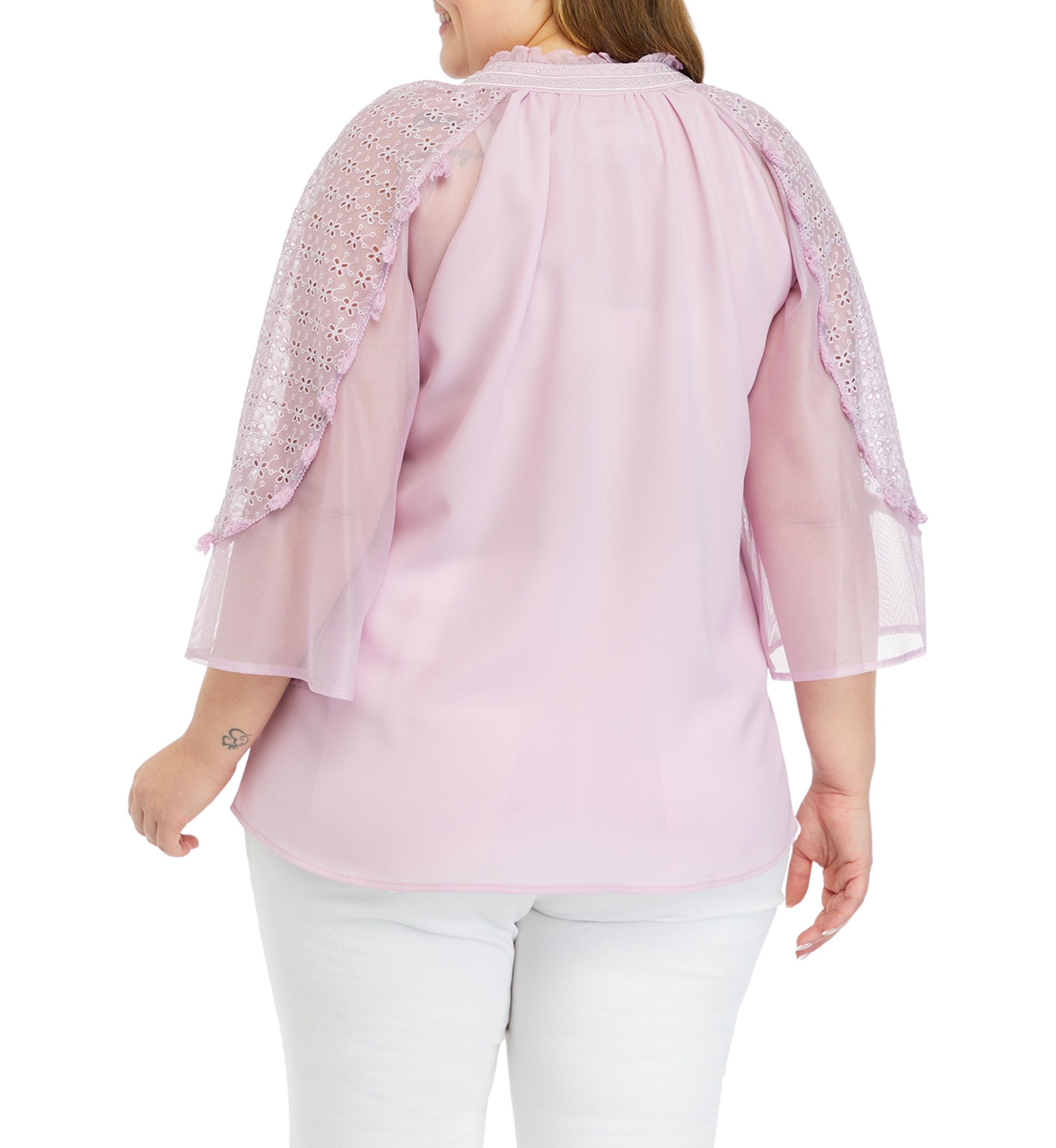 Plus Size Flare Sleeve Top