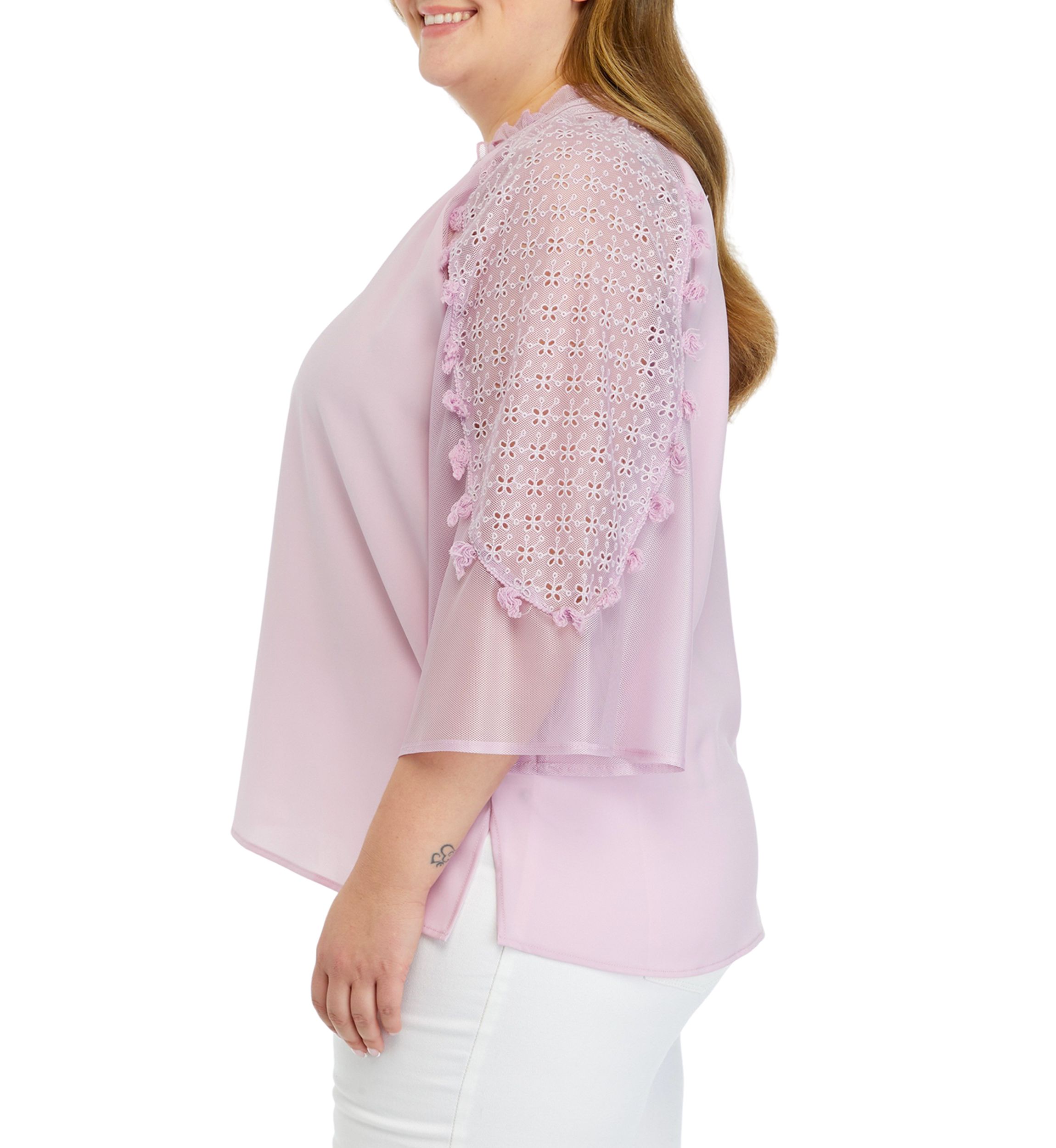Plus Size Flare Sleeve Top