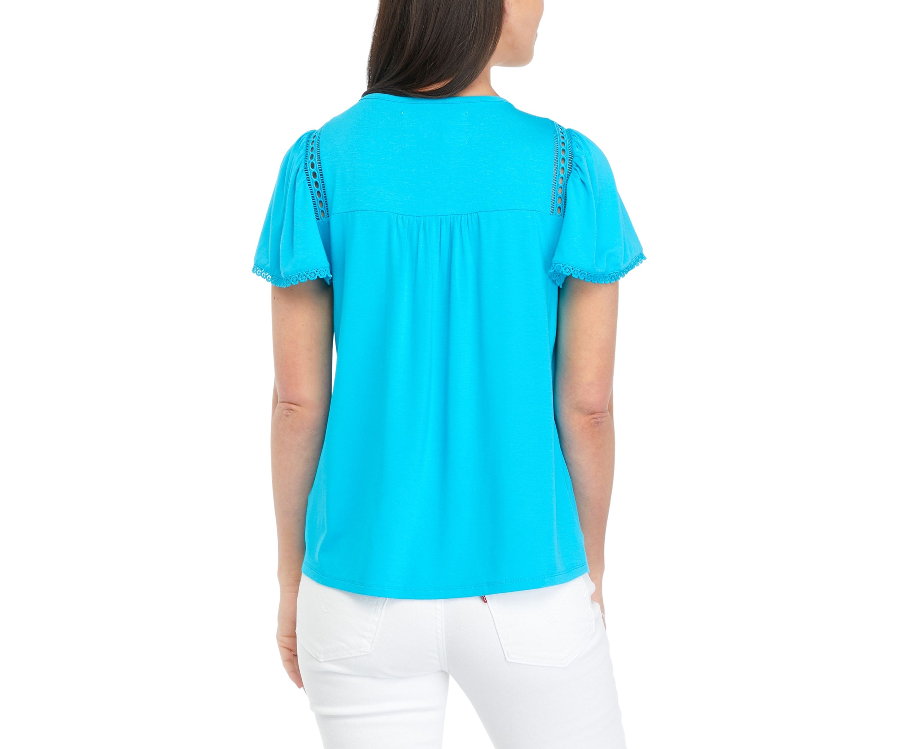 Womens Pleat Yoke Top 