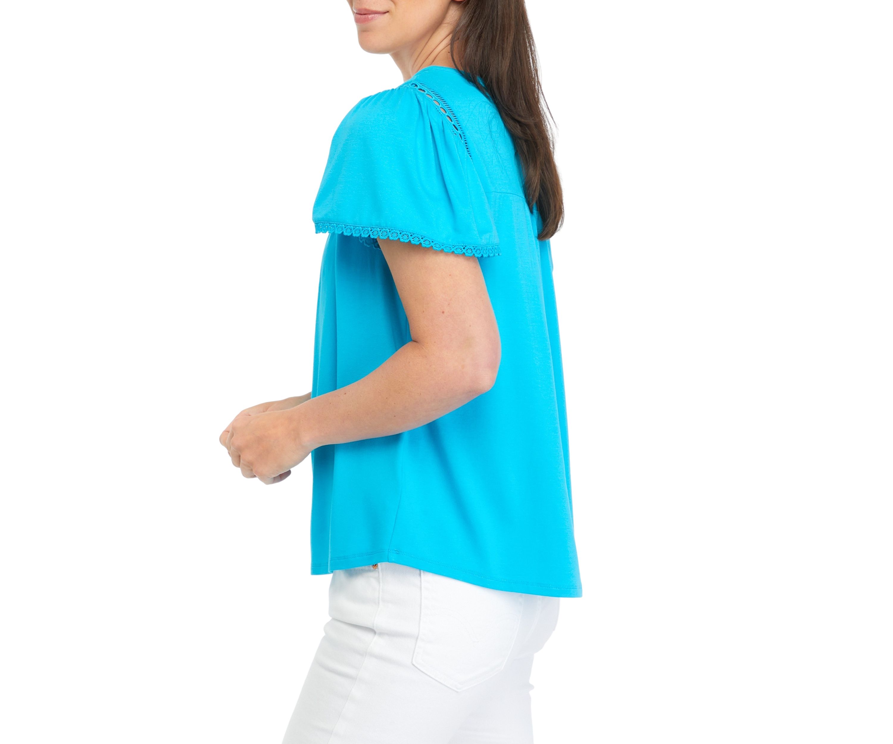 Womens Pleat Yoke Top 