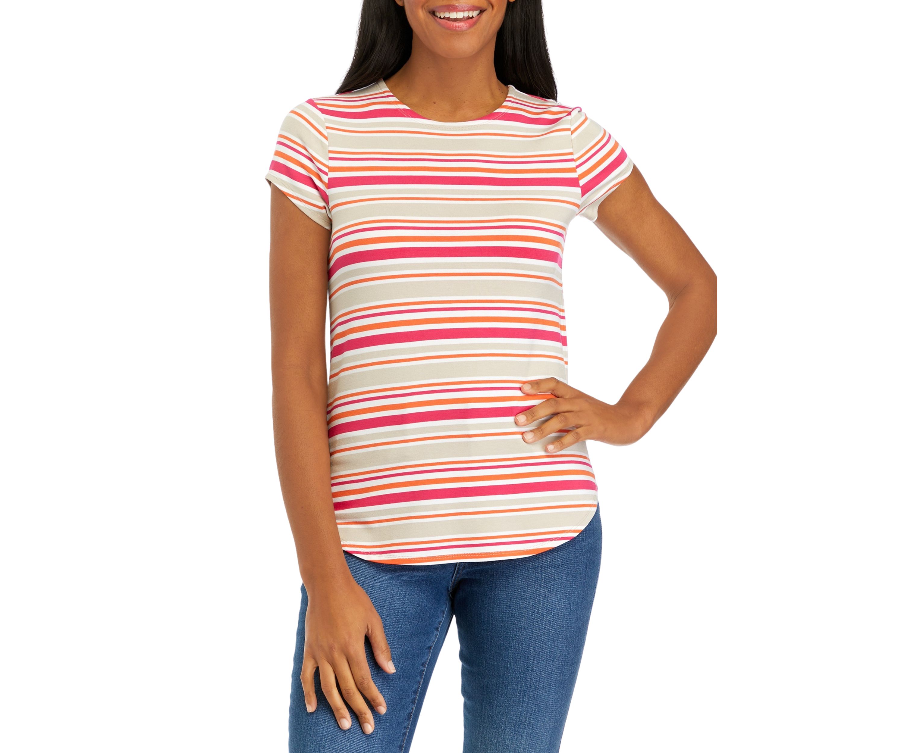 Womens Short Sleeve Julianna Crepe T-Shirt