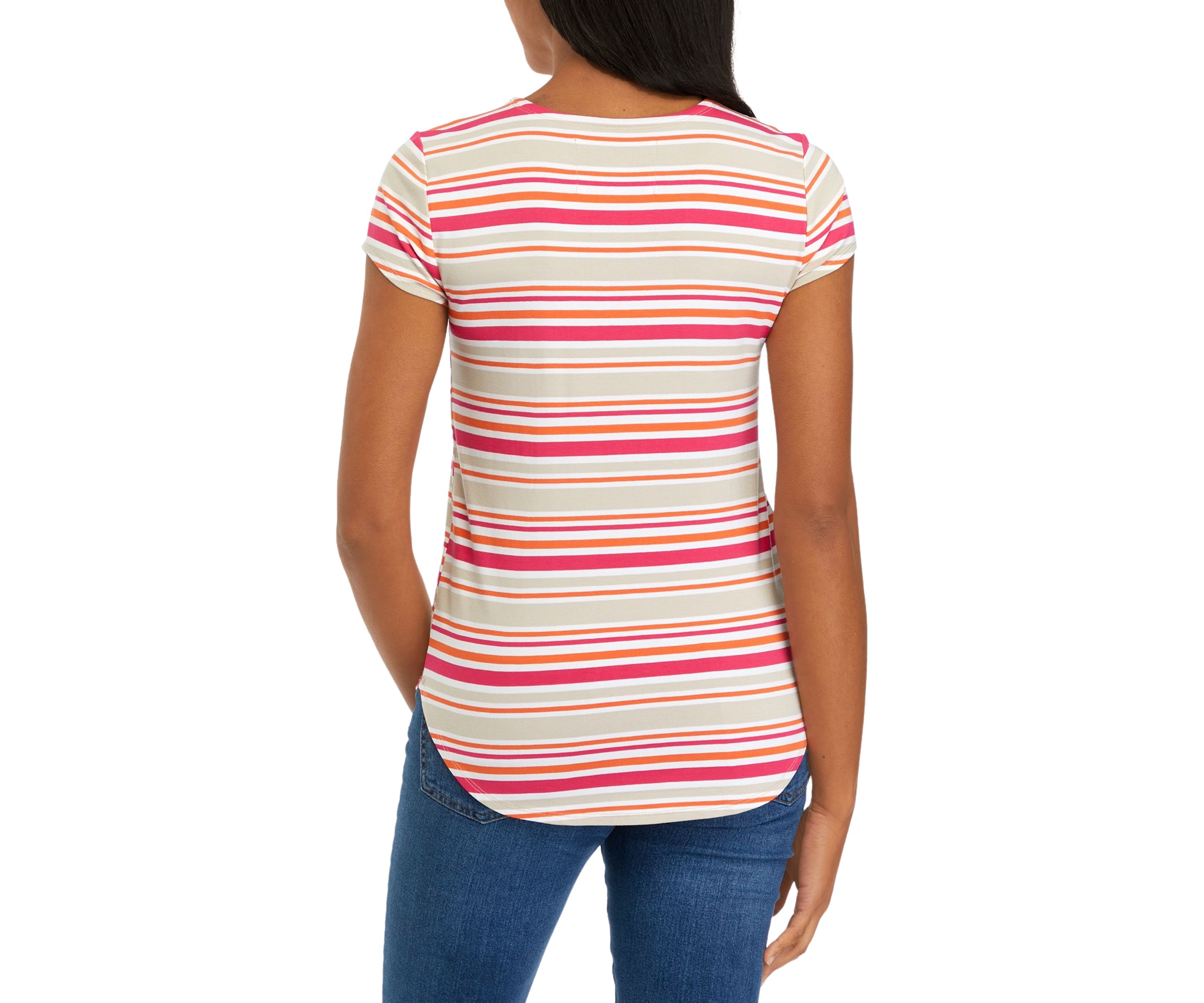 Womens Short Sleeve Julianna Crepe T-Shirt