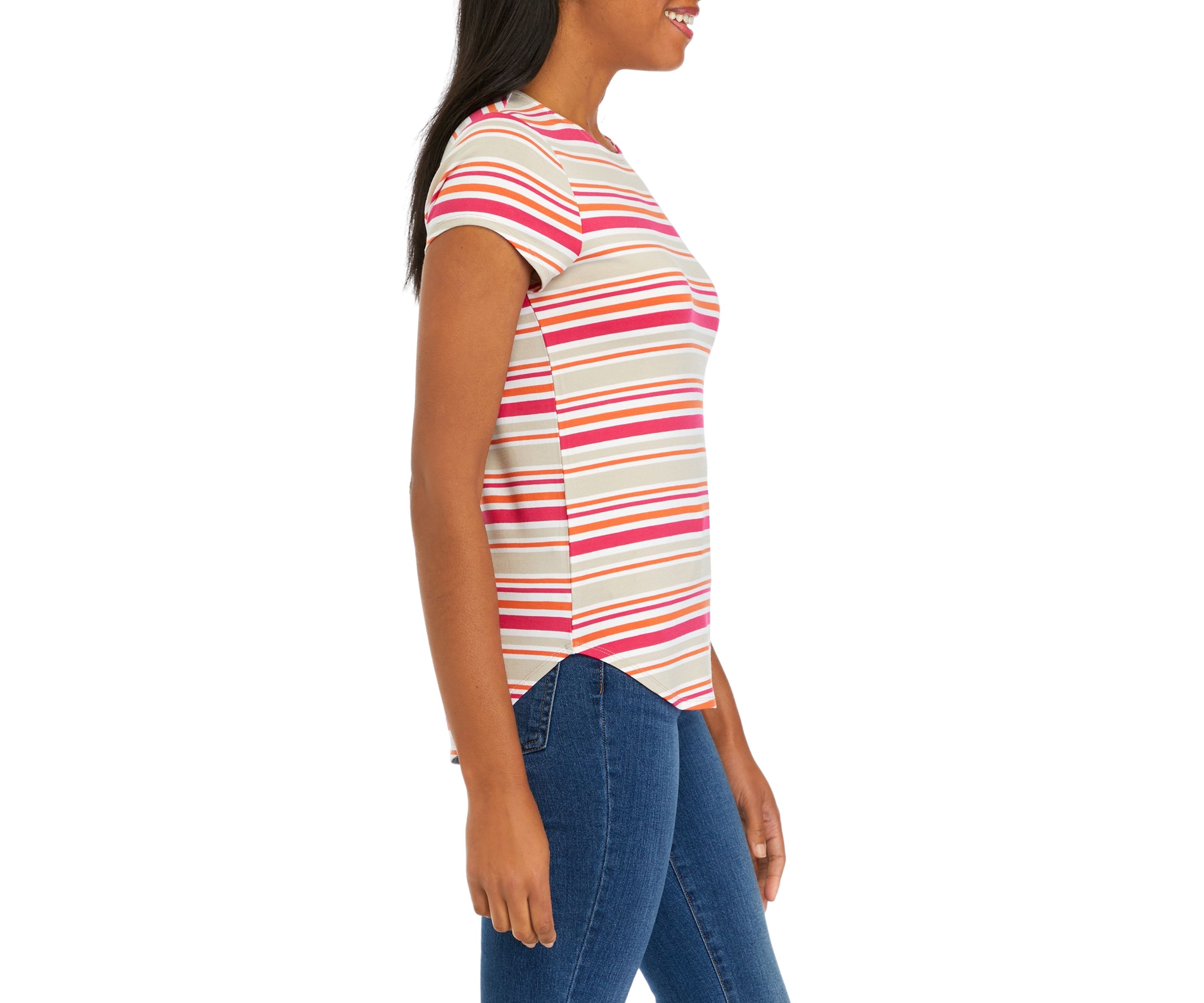 Womens Short Sleeve Julianna Crepe T-Shirt