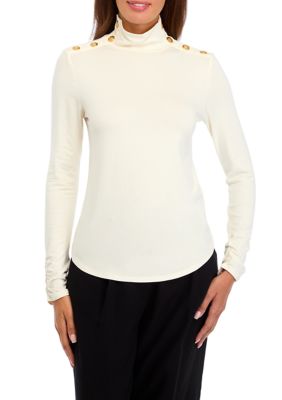 Cupio Women's Long Sleeve Turtleneck Top Belk
