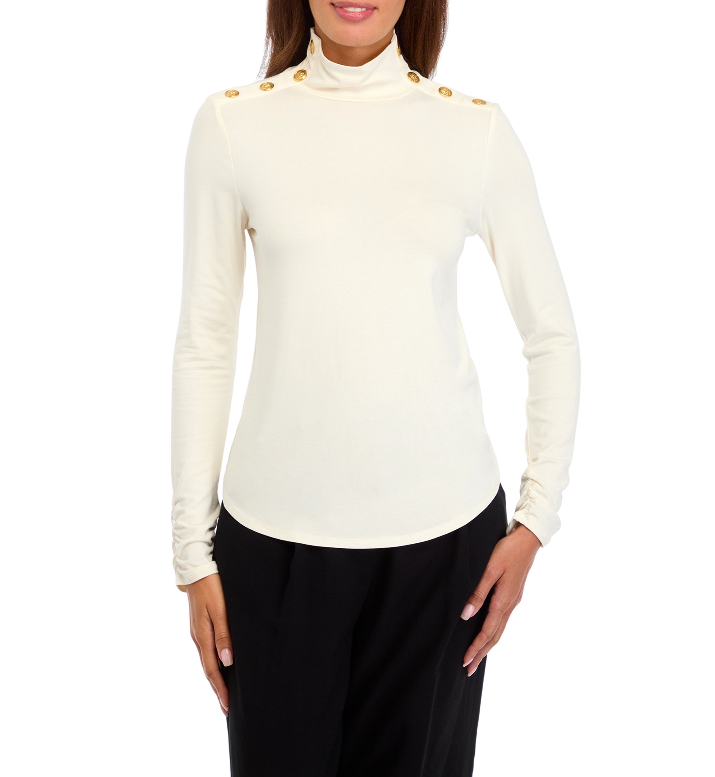 Womens Long Sleeve Turtleneck Top 
