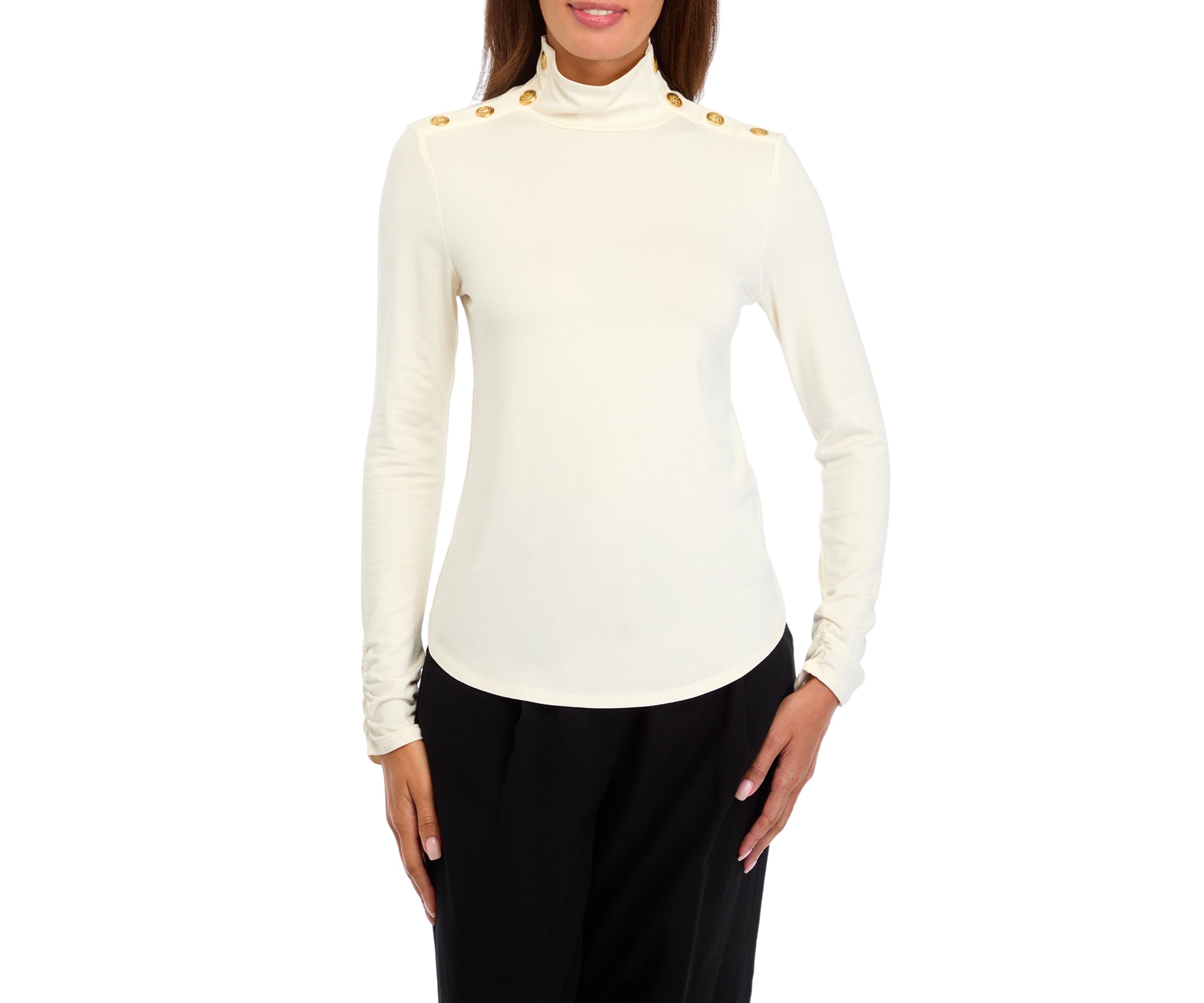 Womens Long Sleeve Turtleneck Top 
