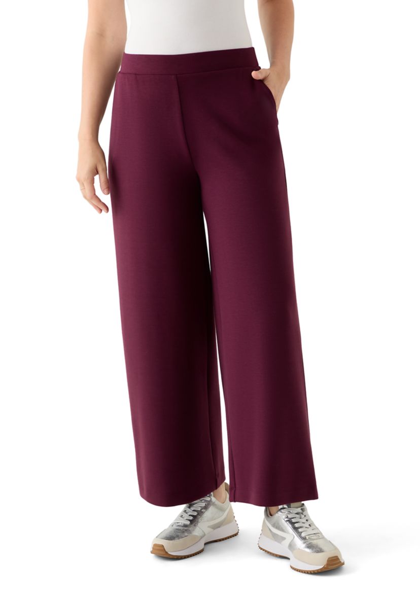 Womens Wide Leg Capri Pants