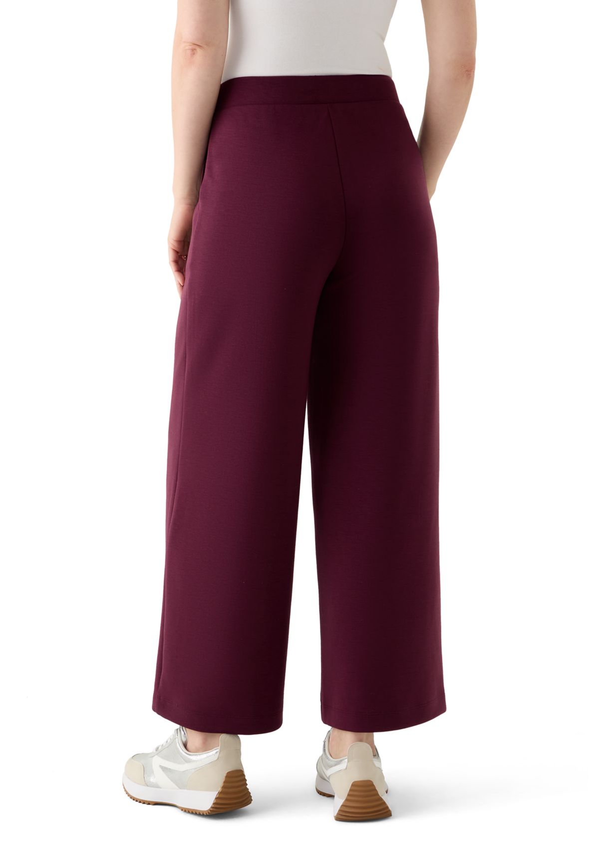 Womens Wide Leg Capri Pants