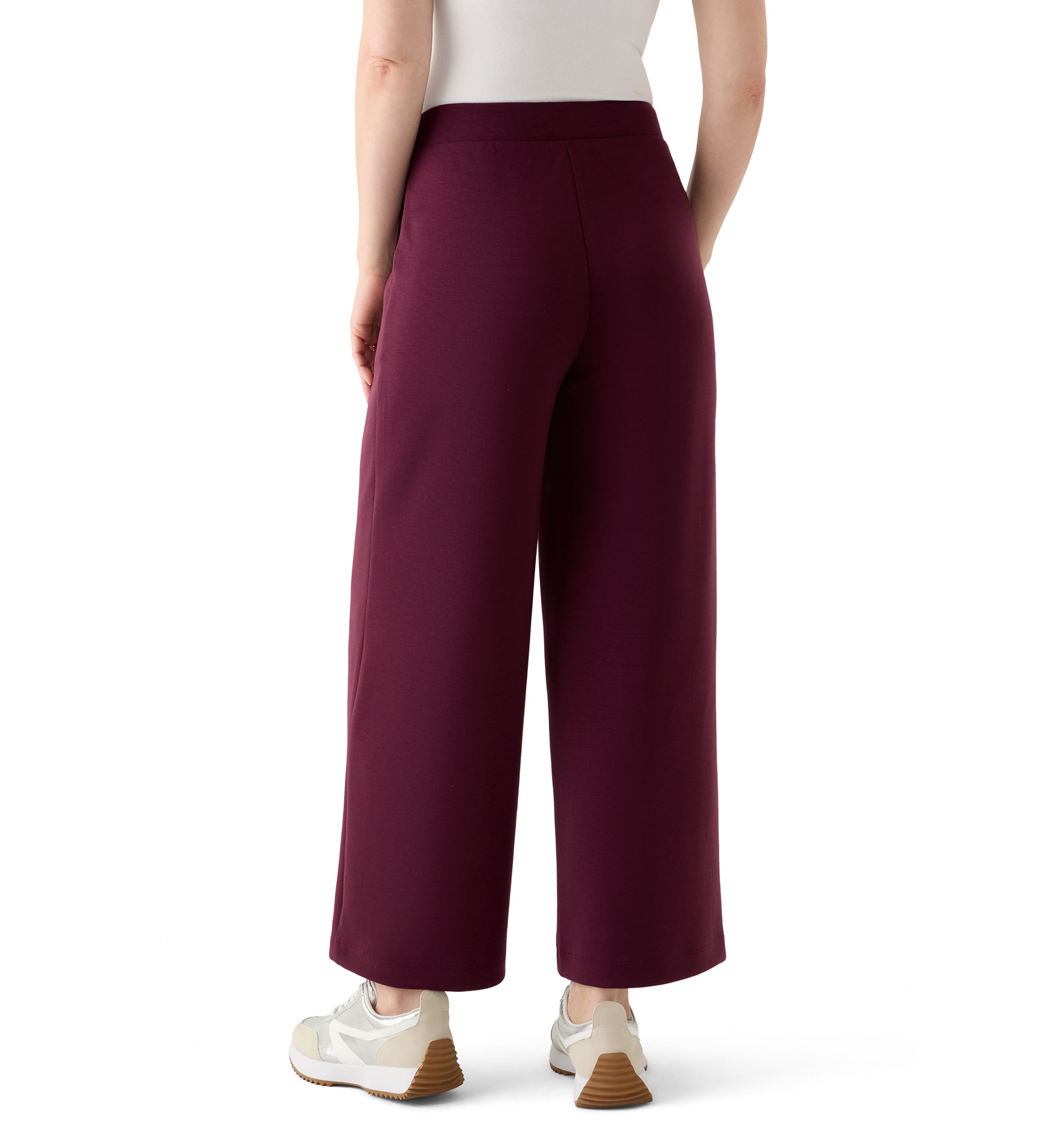 Womens Wide Leg Capri Pants