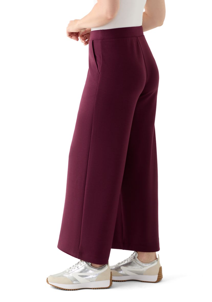Womens Wide Leg Capri Pants