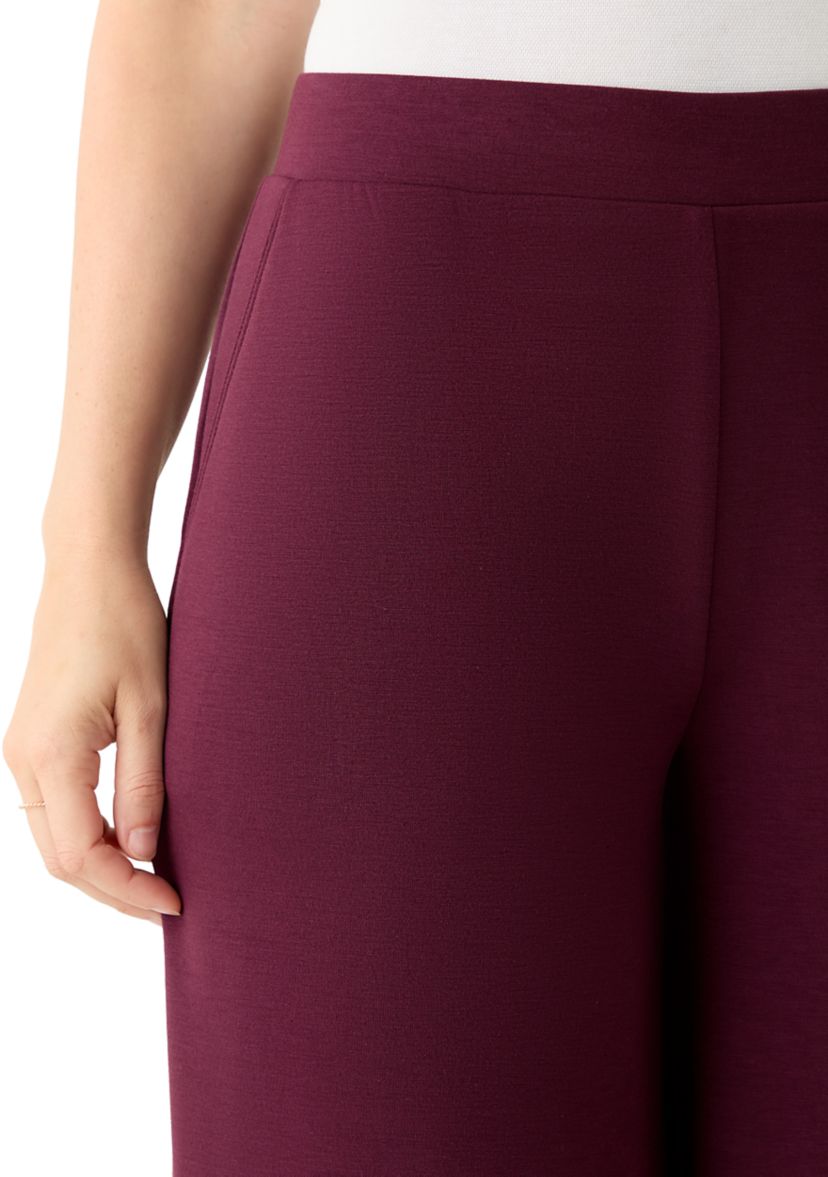 Womens Wide Leg Capri Pants