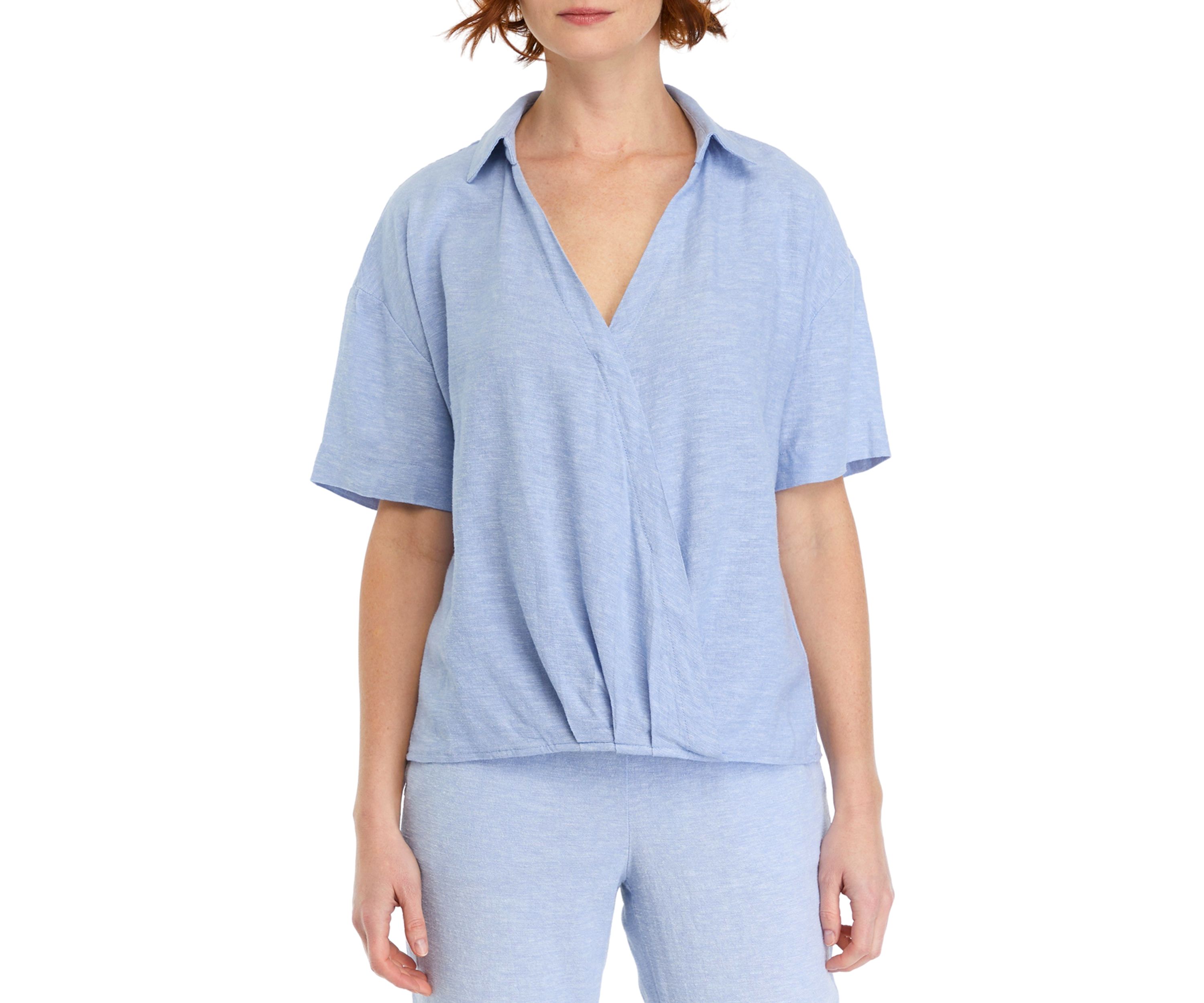   Womens Wrap Twist Front Top 