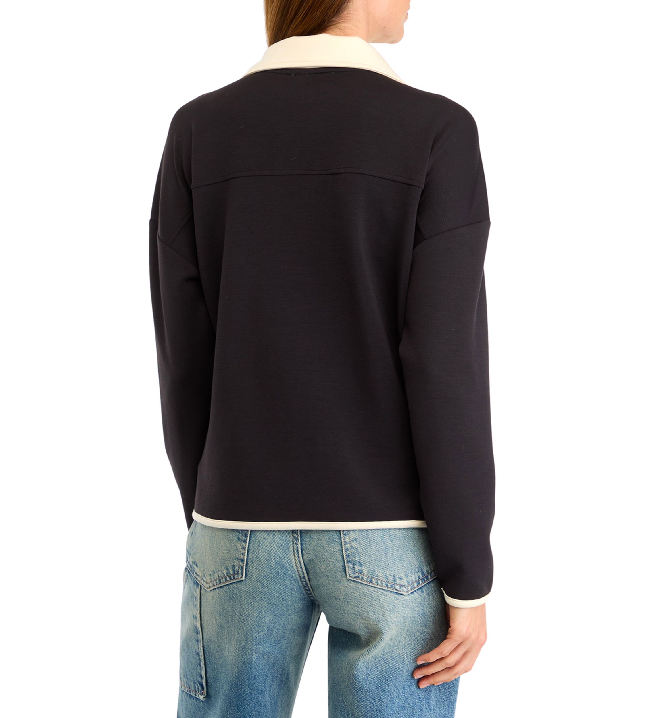 Womens Color Block Half Zip Pullover